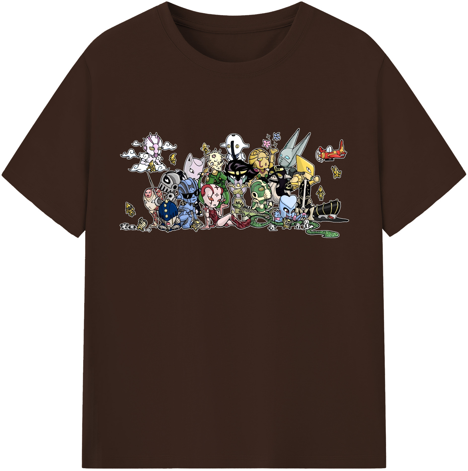 （画像用） ジョジョの奇妙な冒険 JoJo's Bizarre Adventure 綿100％半袖Tシャツ（フロントプリント）