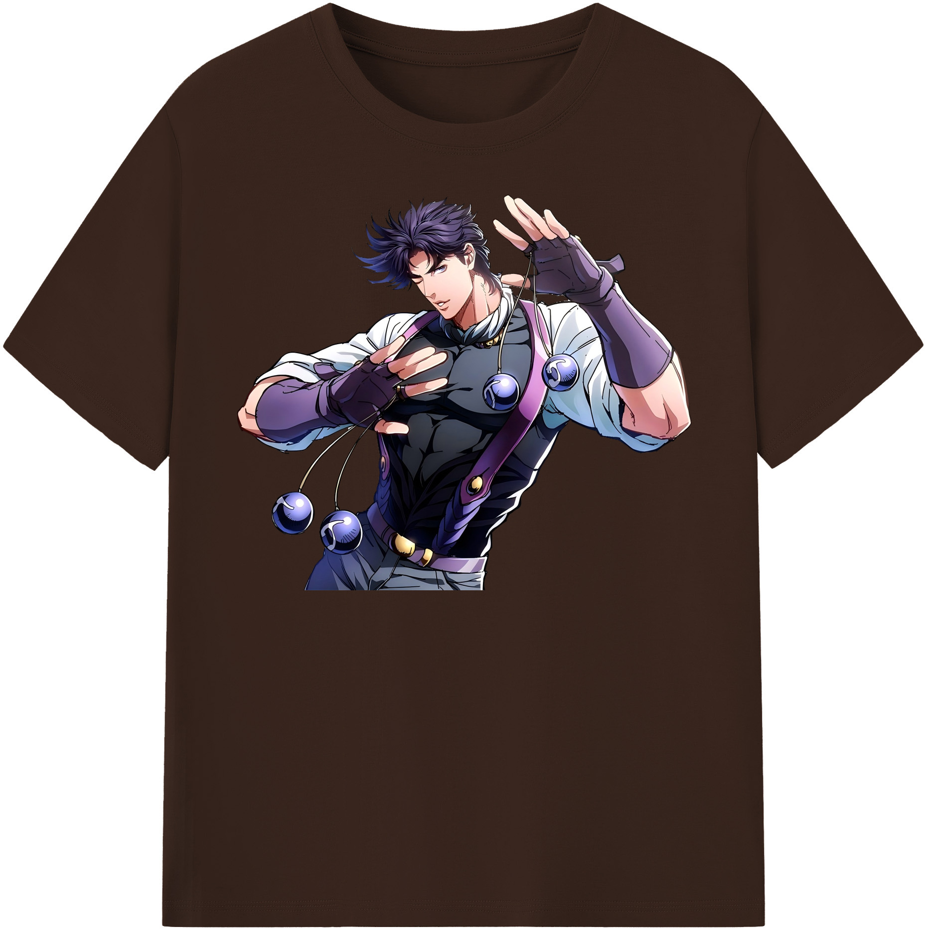 （画像用） ジョジョの奇妙な冒険 JoJo's Bizarre Adventure 綿100％半袖Tシャツ（フロントプリント）