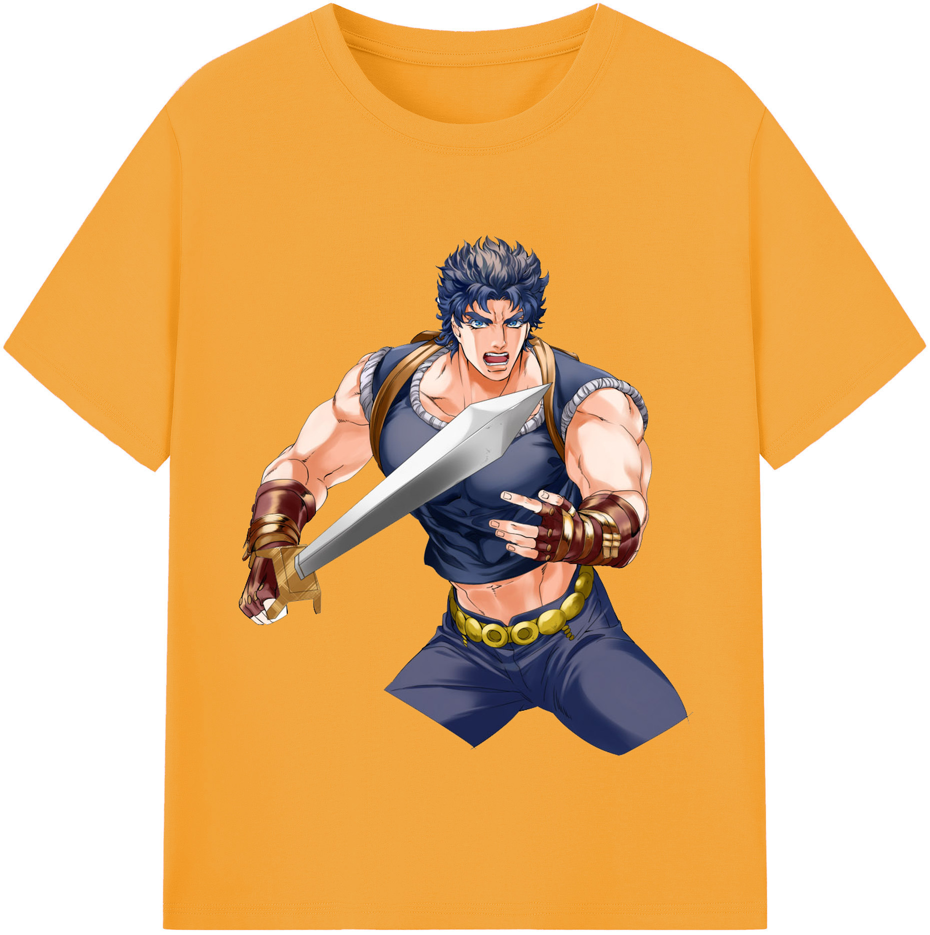 （画像用） ジョジョの奇妙な冒険 /ジョナサン?ジョースター JoJo's Bizarre Adventure Jonathan Joestar 綿100％半袖Tシャツ（フロントプリント）