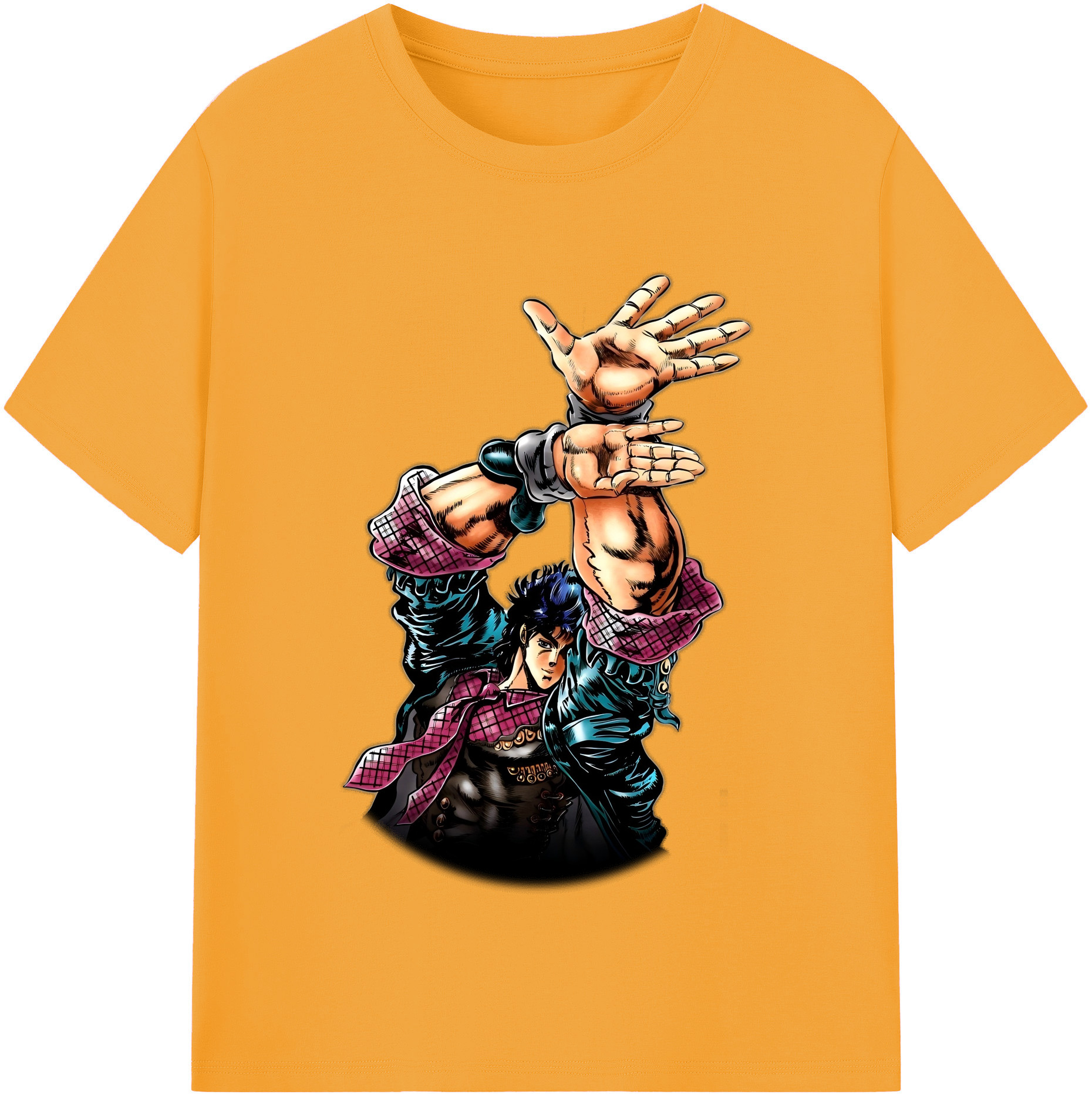 （画像用） ジョジョの奇妙な冒険 /ジョナサン?ジョースター JoJo's Bizarre Adventure Jonathan Joestar 綿100％半袖Tシャツ（フロントプリント）