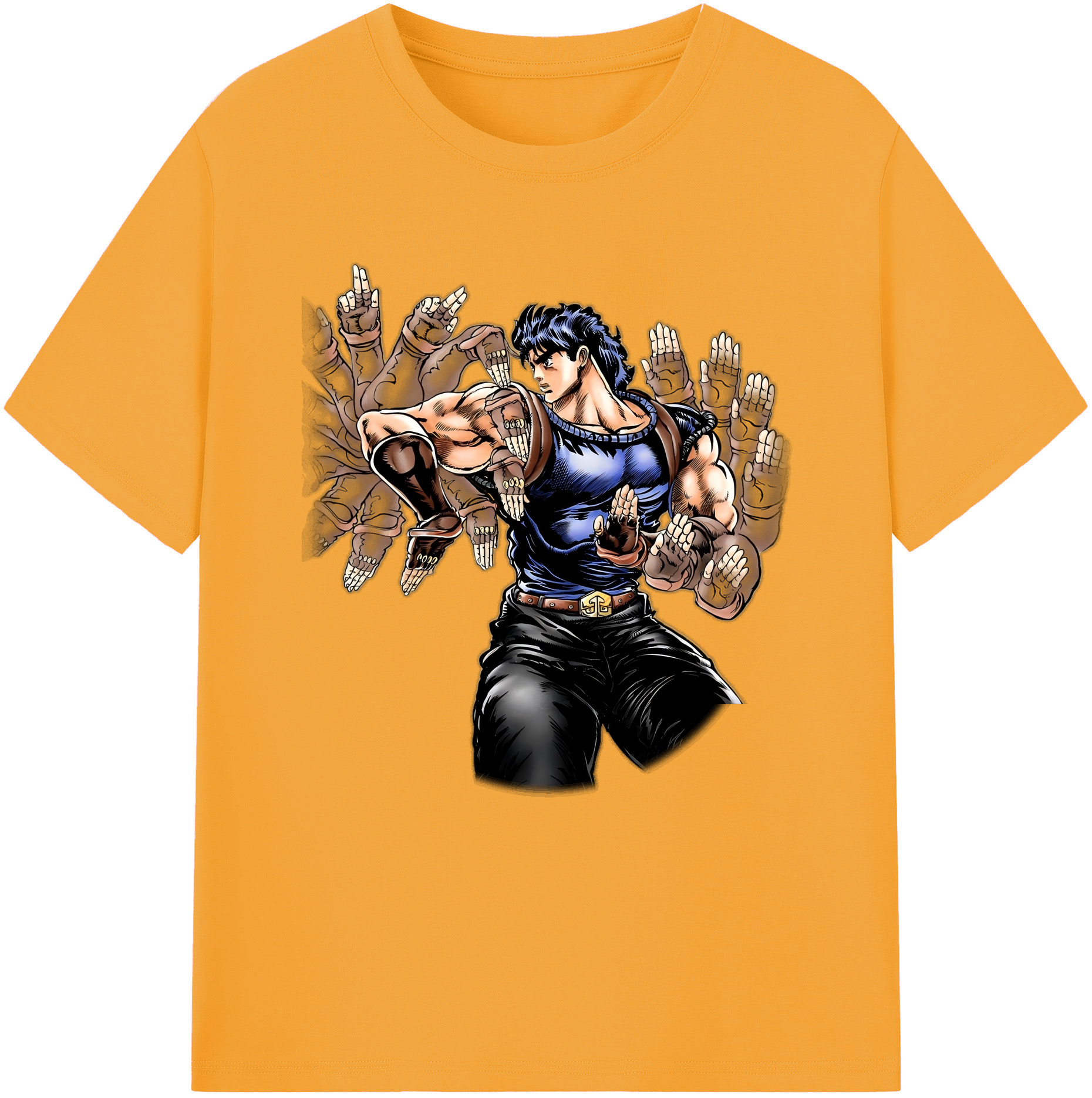 （画像用） ジョジョの奇妙な冒険 /ジョナサン?ジョースター JoJo's Bizarre Adventure Jonathan Joestar 綿100％半袖Tシャツ（フロントプリント）