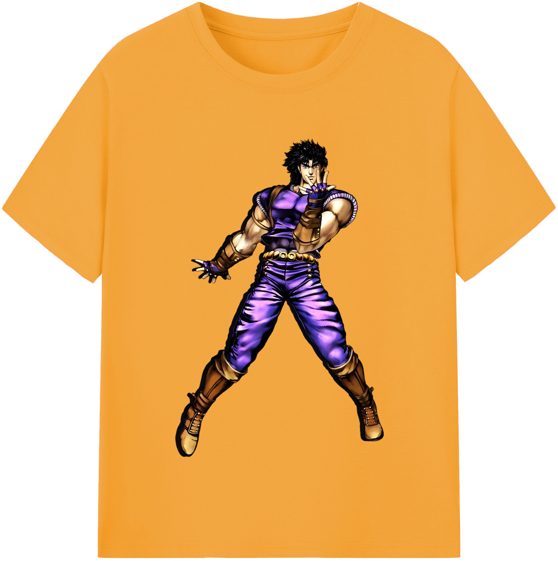 （画像用） ジョジョの奇妙な冒険 /ジョナサン?ジョースター JoJo's Bizarre Adventure Jonathan Joestar 綿100％半袖Tシャツ（フロントプリント）