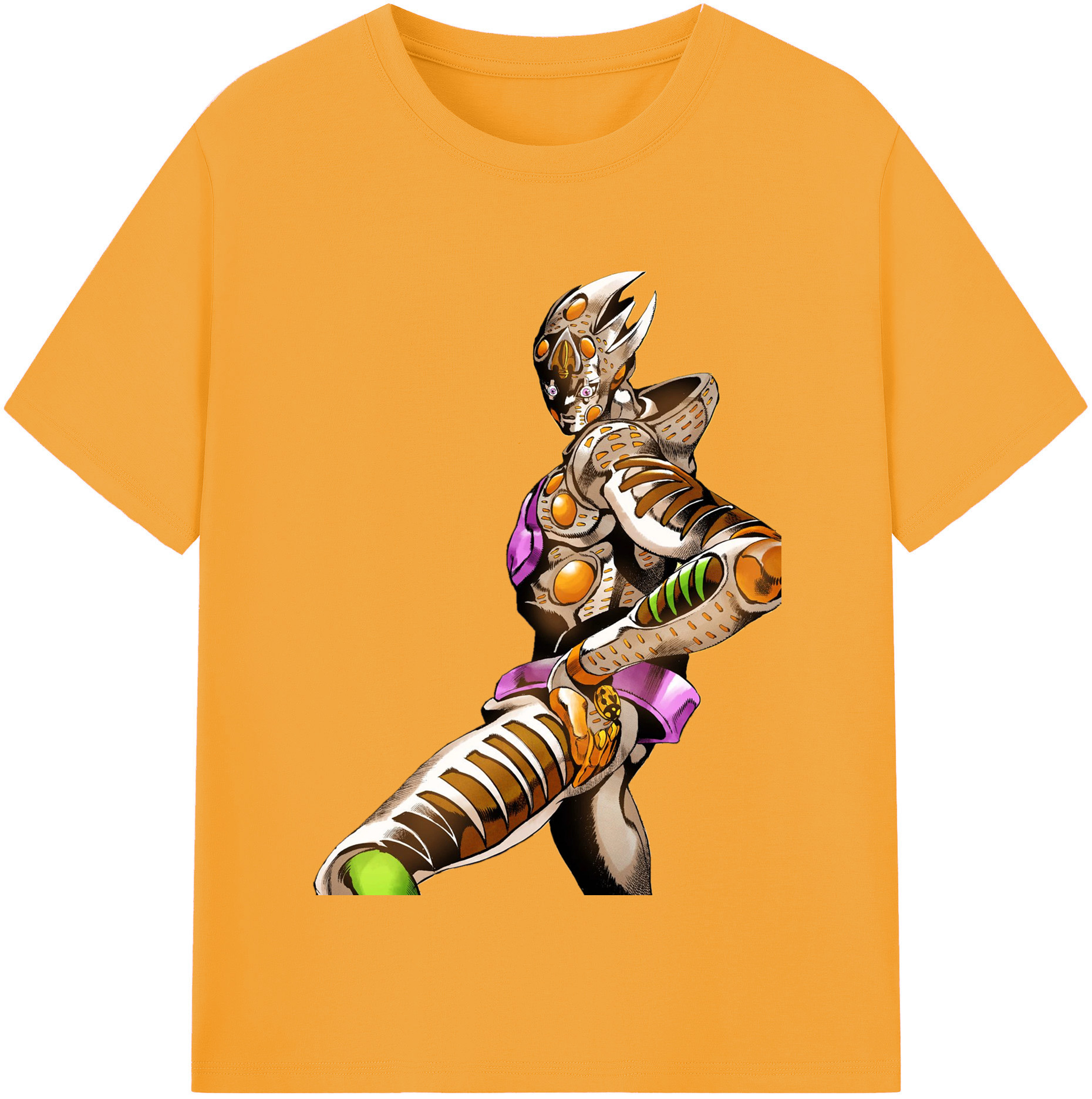 （画像用） ジョジョの奇妙な冒険 ジョルノ?ジョバァーナ JoJo's Bizarre Adventure Giorno Giovanna 綿100％半袖Tシャツ（フロントプリント）