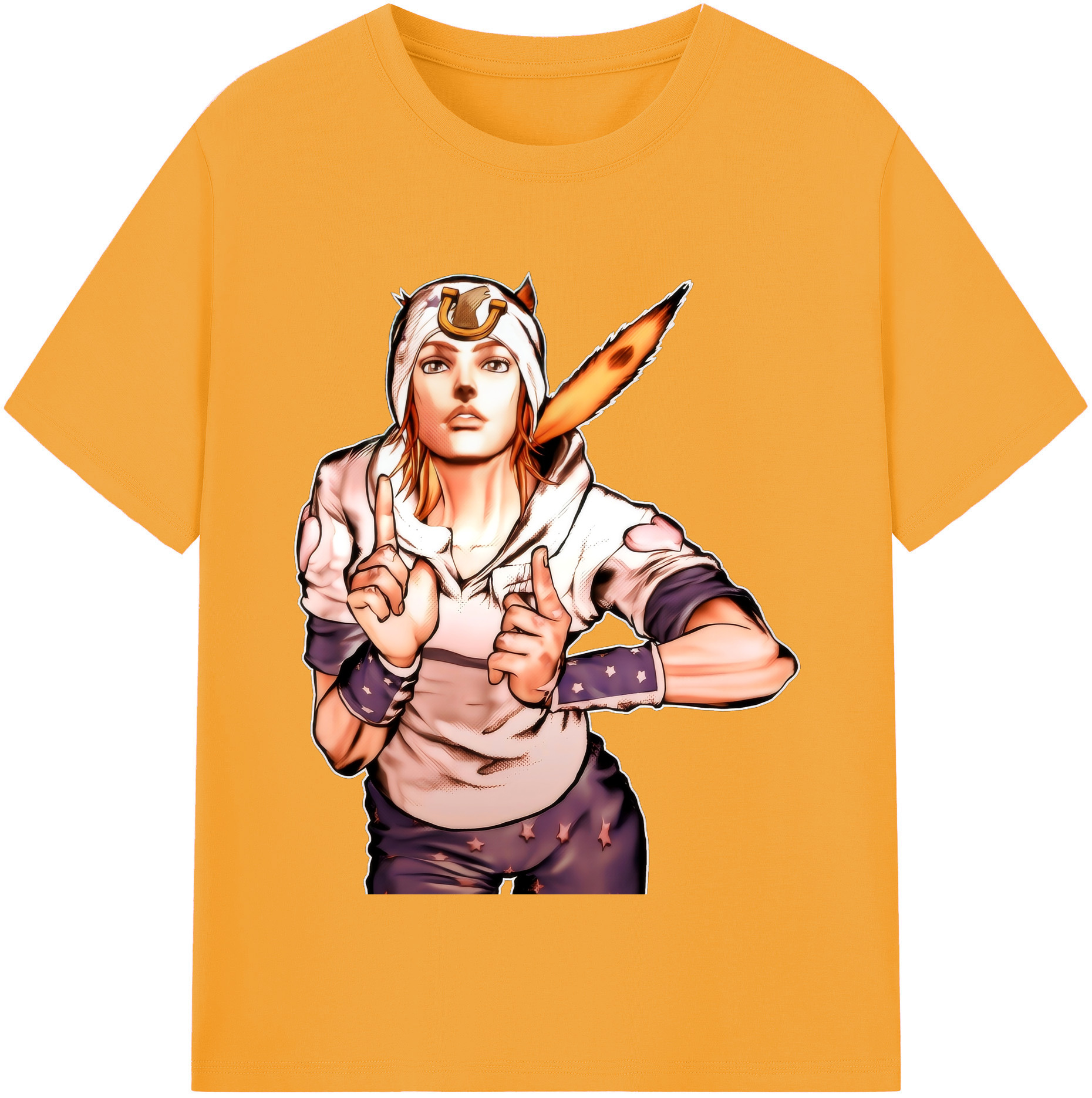 （画像用） ジョジョの奇妙な冒険 ジョナサン?ジョースター JoJo's Bizarre Adventure Jonathan Joestar 綿100％半袖Tシャツ（フロントプリント）