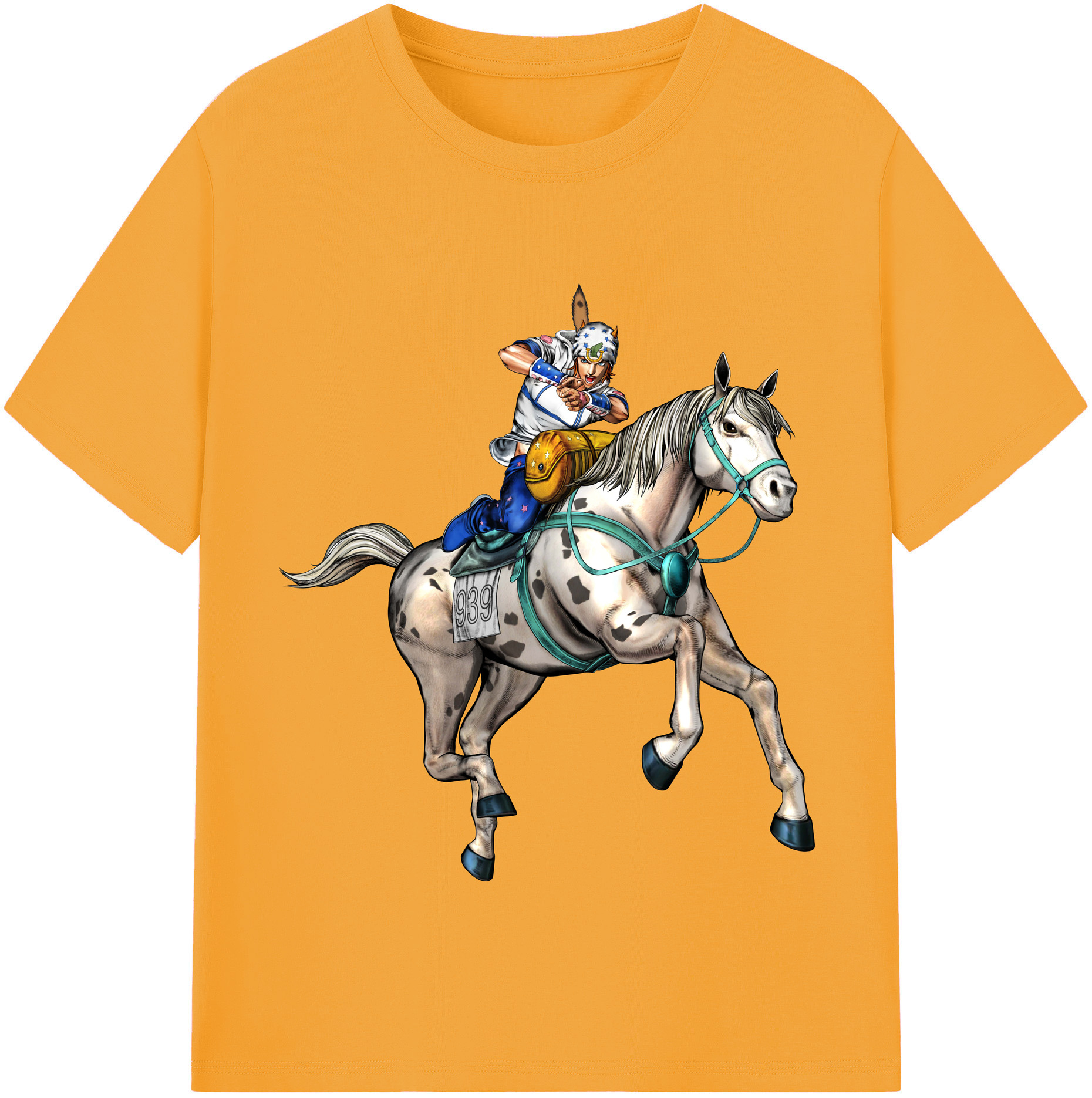 （画像用） ジョジョの奇妙な冒険 ジョナサン?ジョースター JoJo's Bizarre Adventure Jonathan Joestar 綿100％半袖Tシャツ（フロントプリント）