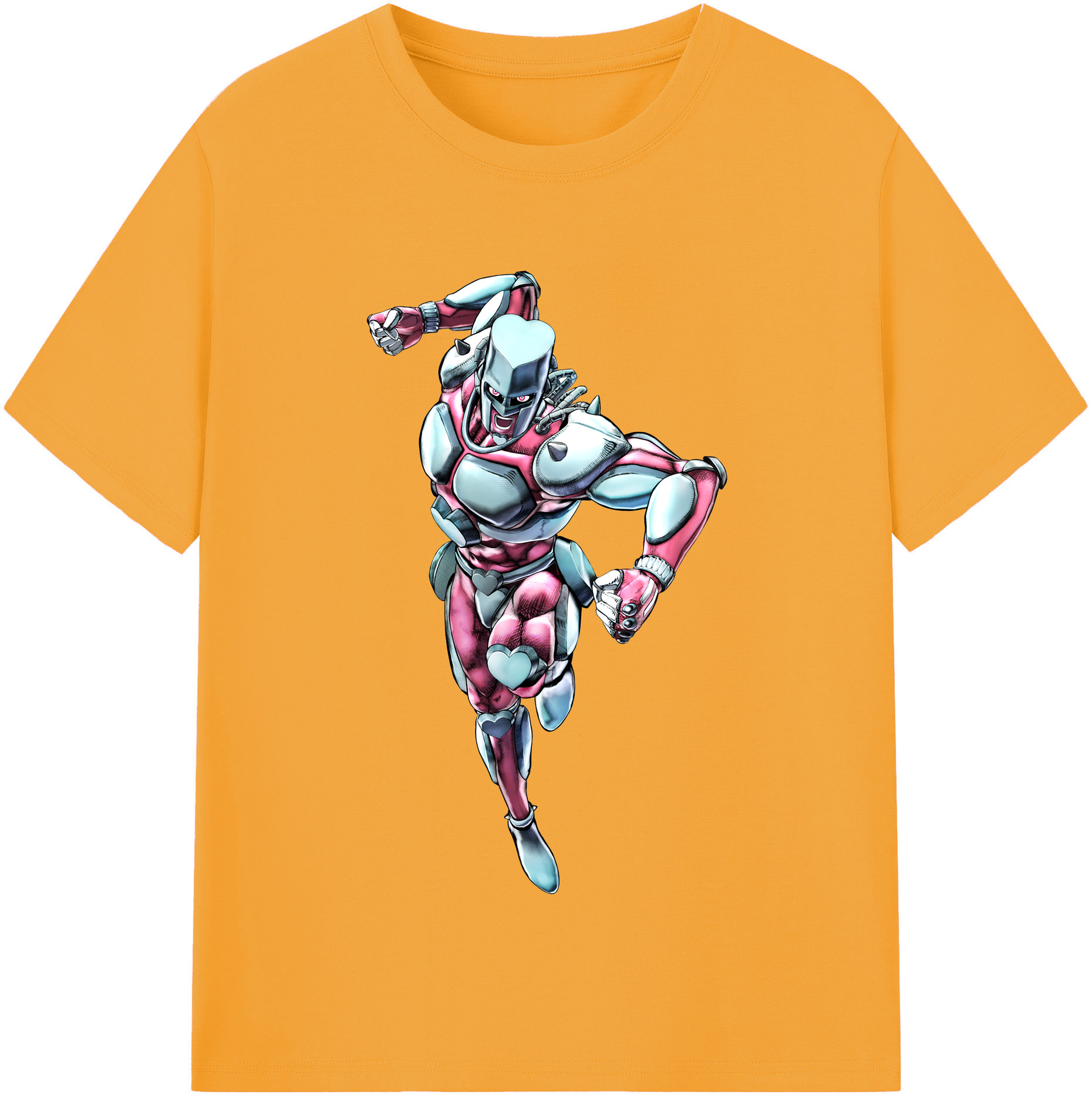 （画像用） ジョジョの奇妙な冒険 ひがしかた じょうすけ JoJo's Bizarre Adventure Higashikata Josuke 綿100％半袖Tシャツ（フロントプリント）