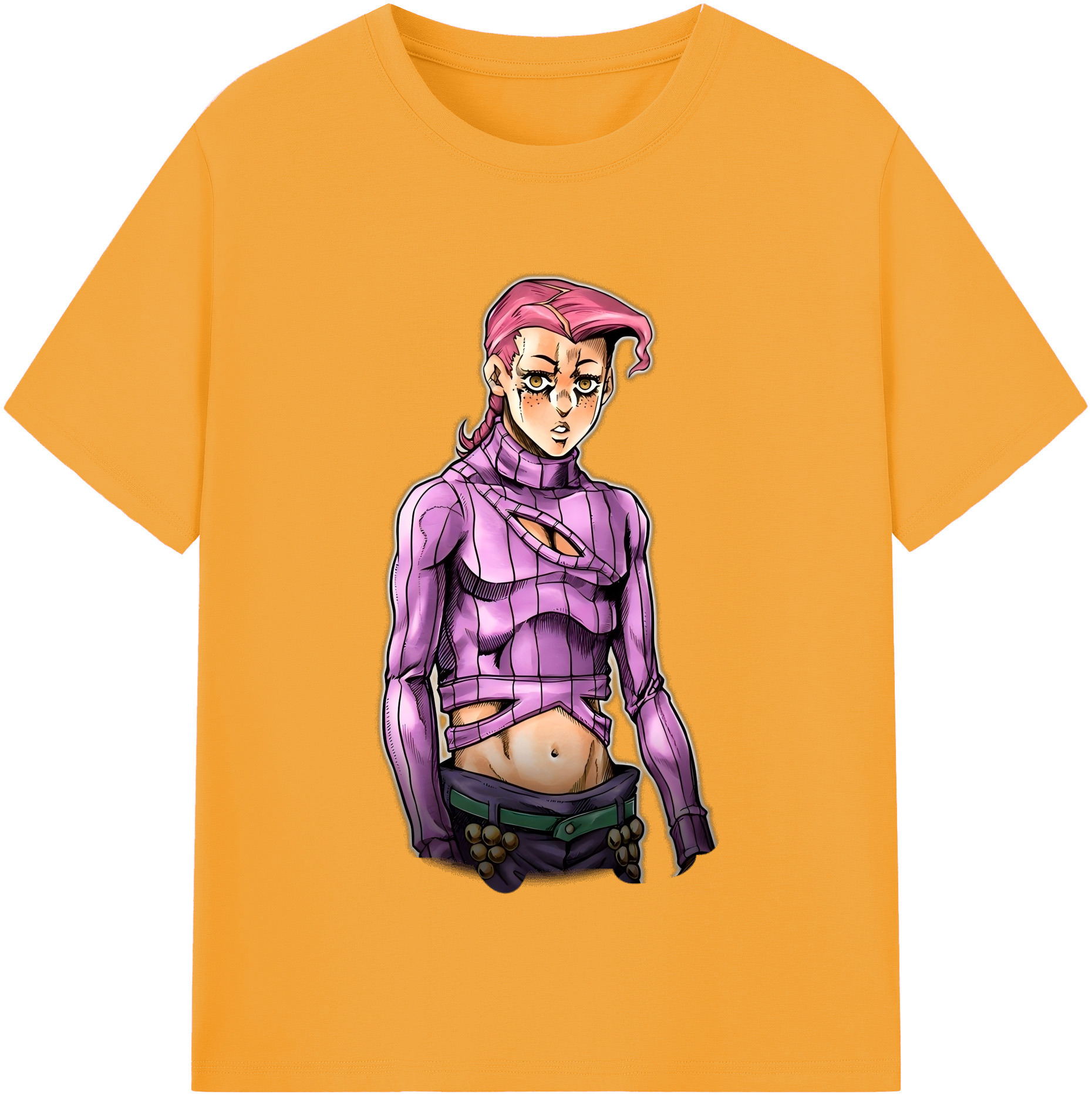 （画像用） ジョジョの奇妙な冒険 ビネガー?ドッピオ JoJo's Bizarre Adventure Vinegar Doppio 綿100％半袖Tシャツ（フロントプリント）