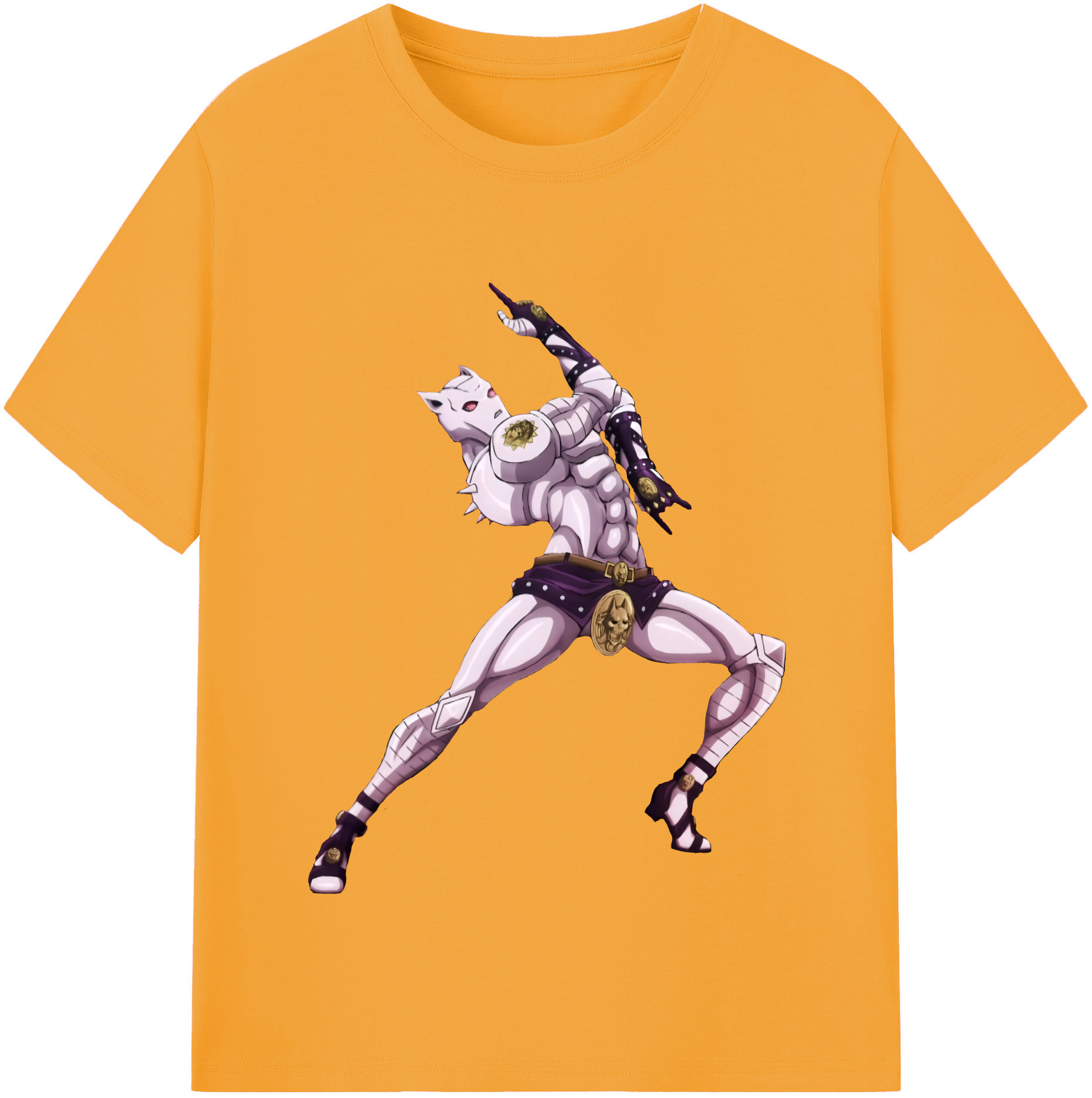 （画像用） ジョジョの奇妙な冒険 きら よしかげ JoJo's Bizarre Adventure Kira Yoshikage 綿100％半袖Tシャツ（フロントプリント）