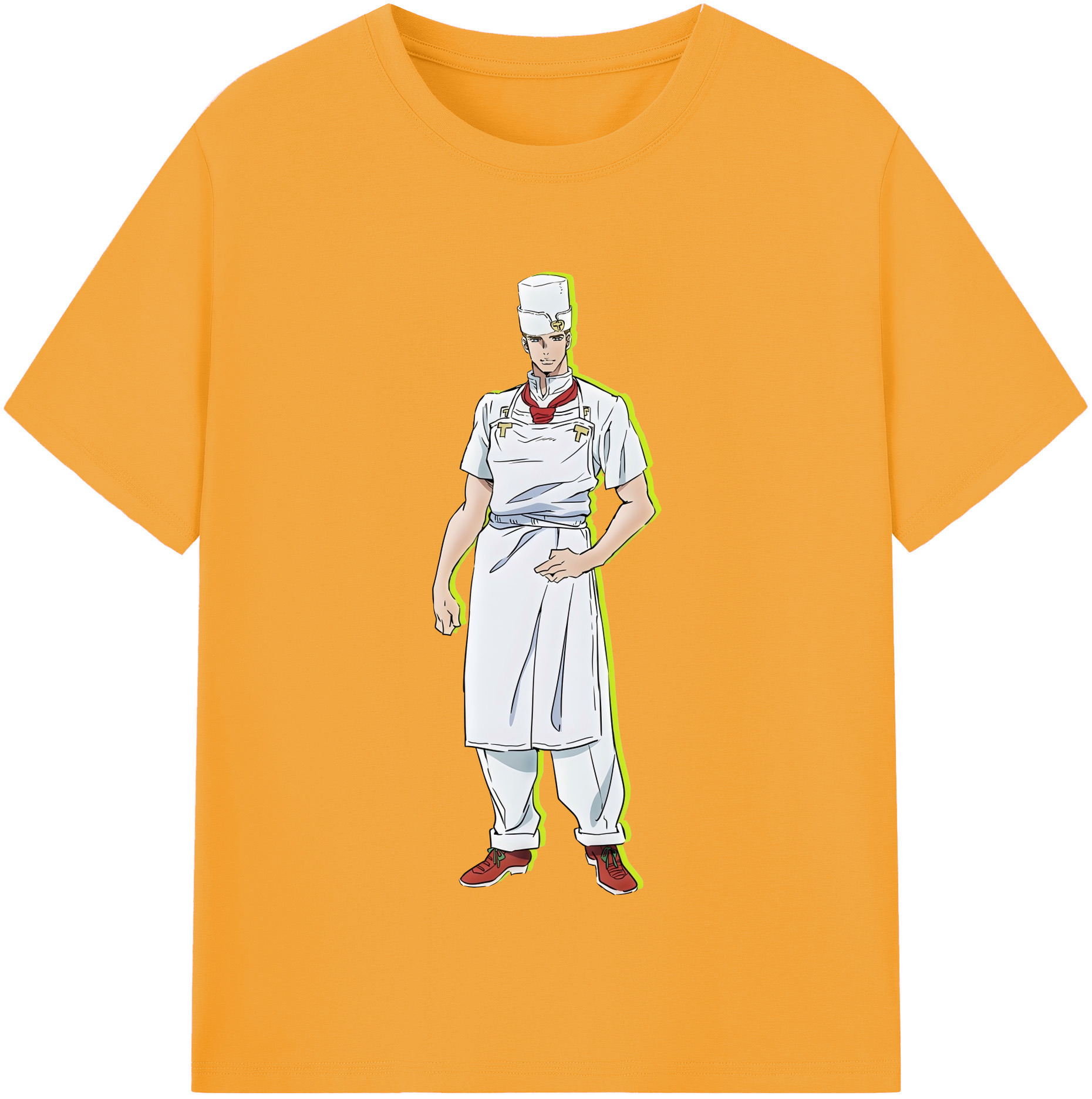 （画像用） ジョジョの奇妙な冒険 Tonio Trussardi JoJo's Bizarre Adventure トニオ?トラッサルディ 綿100％半袖Tシャツ（フロントプリント）