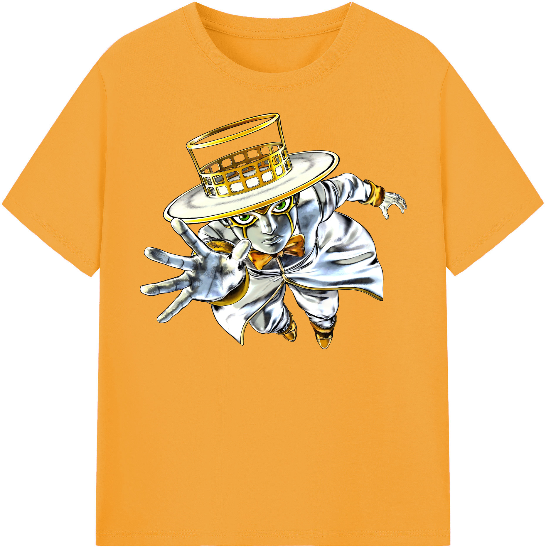 （画像用） ジョジョの奇妙な冒険 岸辺 露伴（きしべ ろはん） JoJo's Bizarre Adventure Rohan Kishibe 綿100％半袖Tシャツ（フロントプリント）