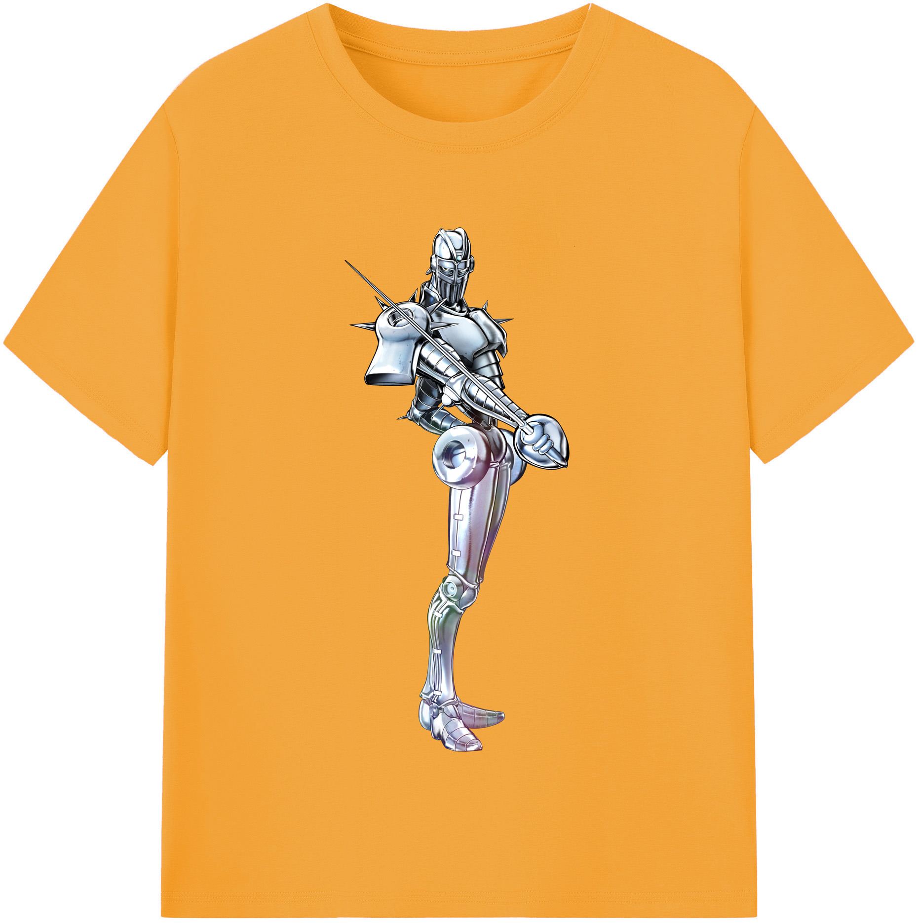 （画像用） ジョジョの奇妙な冒険 ジャン＝ピエール?ポルナレフ JoJo's Bizarre Adventure Jan Pierre Polnareff 綿100％半袖Tシャツ（フロントプリント）