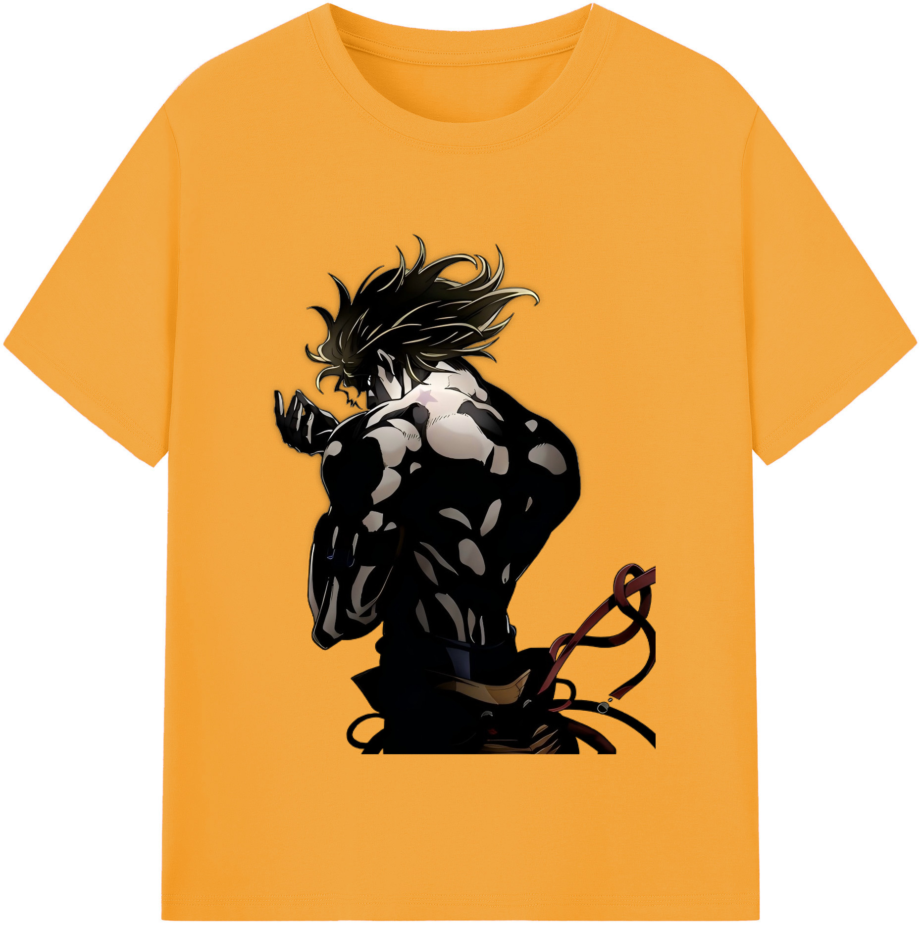 （画像用） ジョジョの奇妙な冒険 ディオ?ブランドー JoJo's Bizarre Adventure Dio Brando 綿100％半袖Tシャツ（フロントプリント）