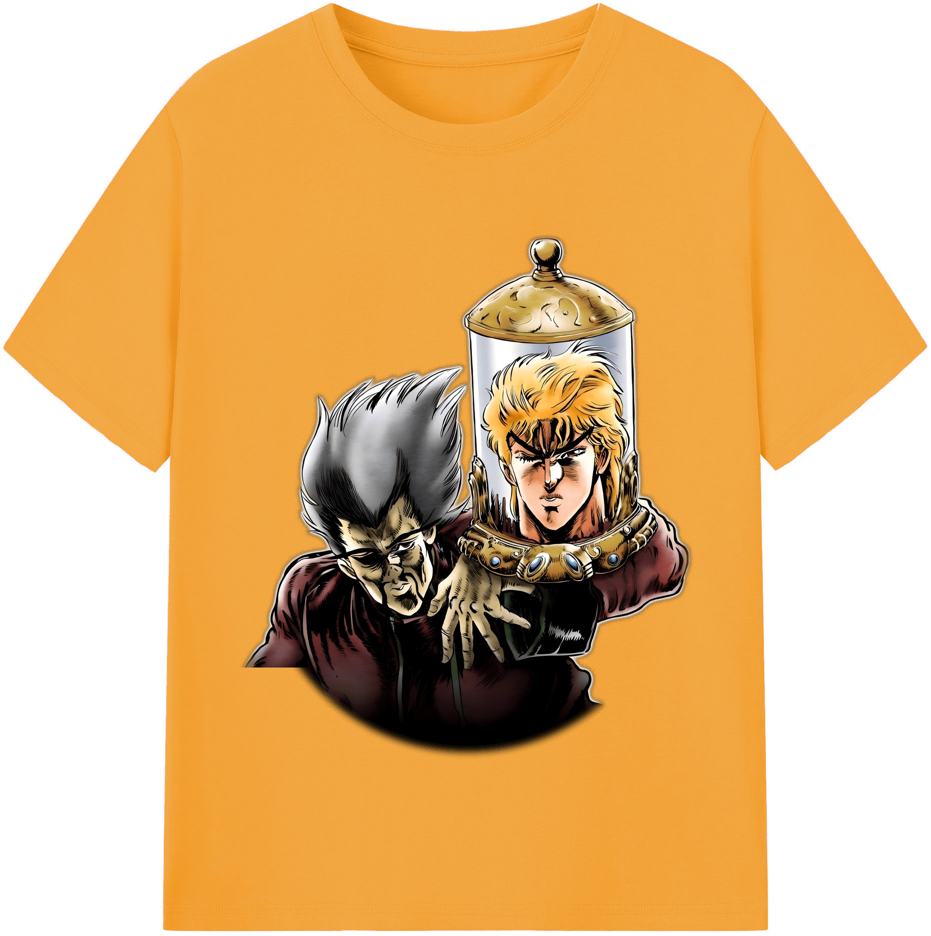 （画像用） ジョジョの奇妙な冒険 ディオ?ブランドー JoJo's Bizarre Adventure Dio Brando 綿100％半袖Tシャツ（フロントプリント）