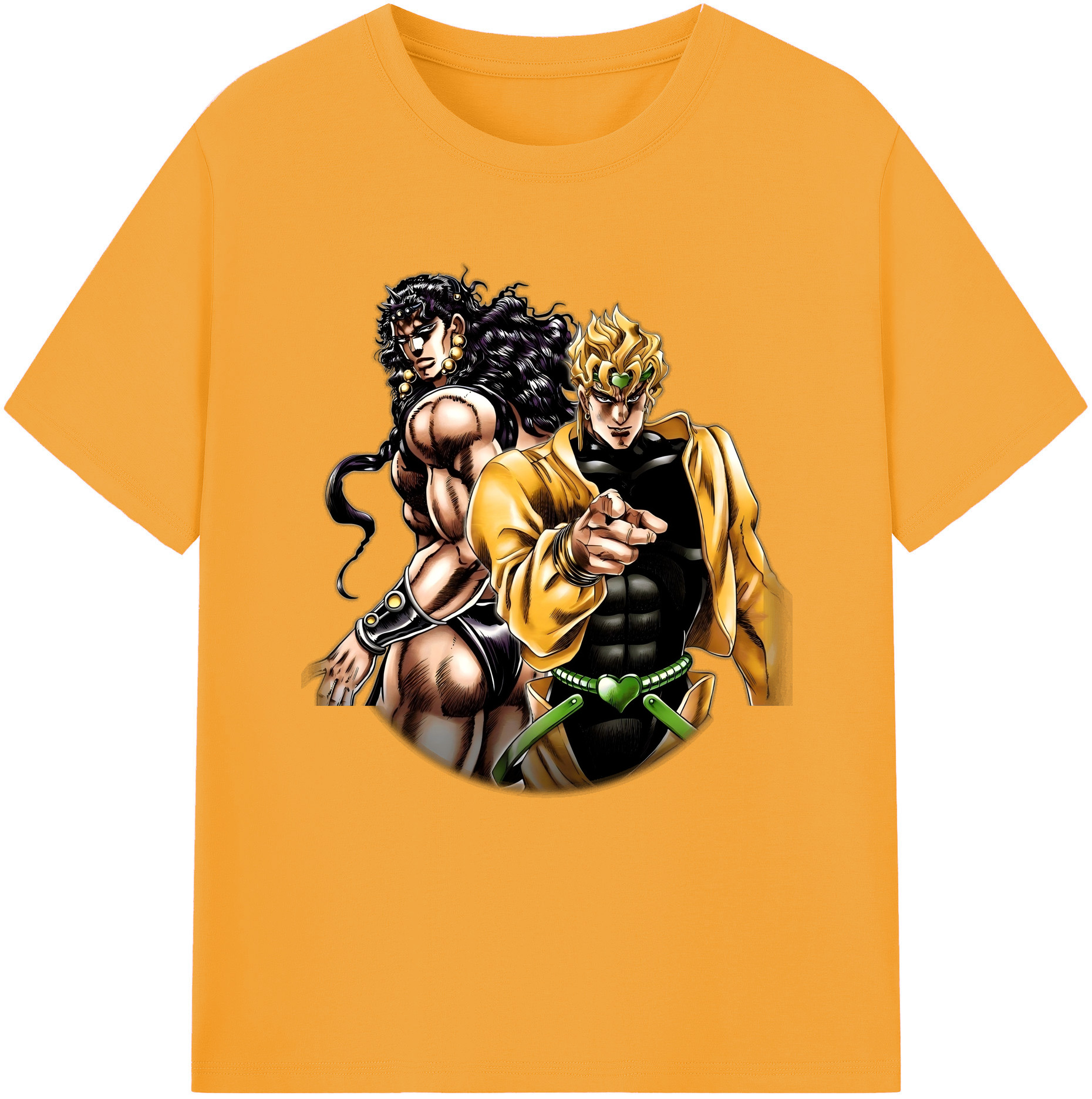 （画像用） ジョジョの奇妙な冒険 ディオ?ブランドー JoJo's Bizarre Adventure Dio Brando 綿100％半袖Tシャツ（フロントプリント）
