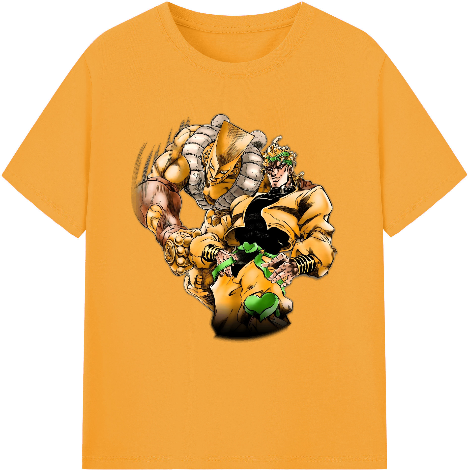 （画像用） ジョジョの奇妙な冒険 ディオ?ブランドー JoJo's Bizarre Adventure Dio Brando 綿100％半袖Tシャツ（フロントプリント）