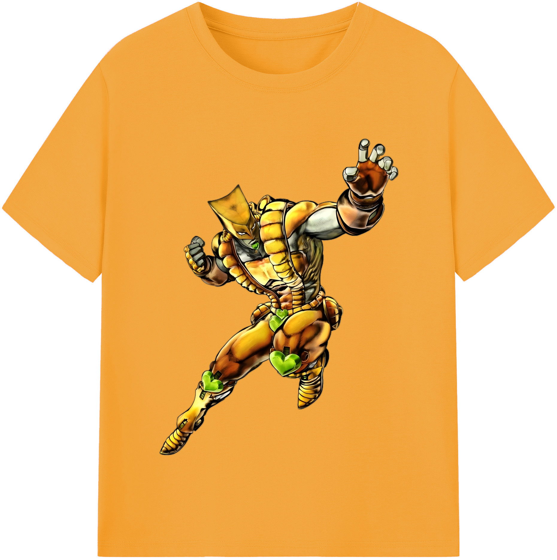 （画像用） ジョジョの奇妙な冒険 ディオ?ブランドー JoJo's Bizarre Adventure Dio Brando 綿100％半袖Tシャツ（フロントプリント）