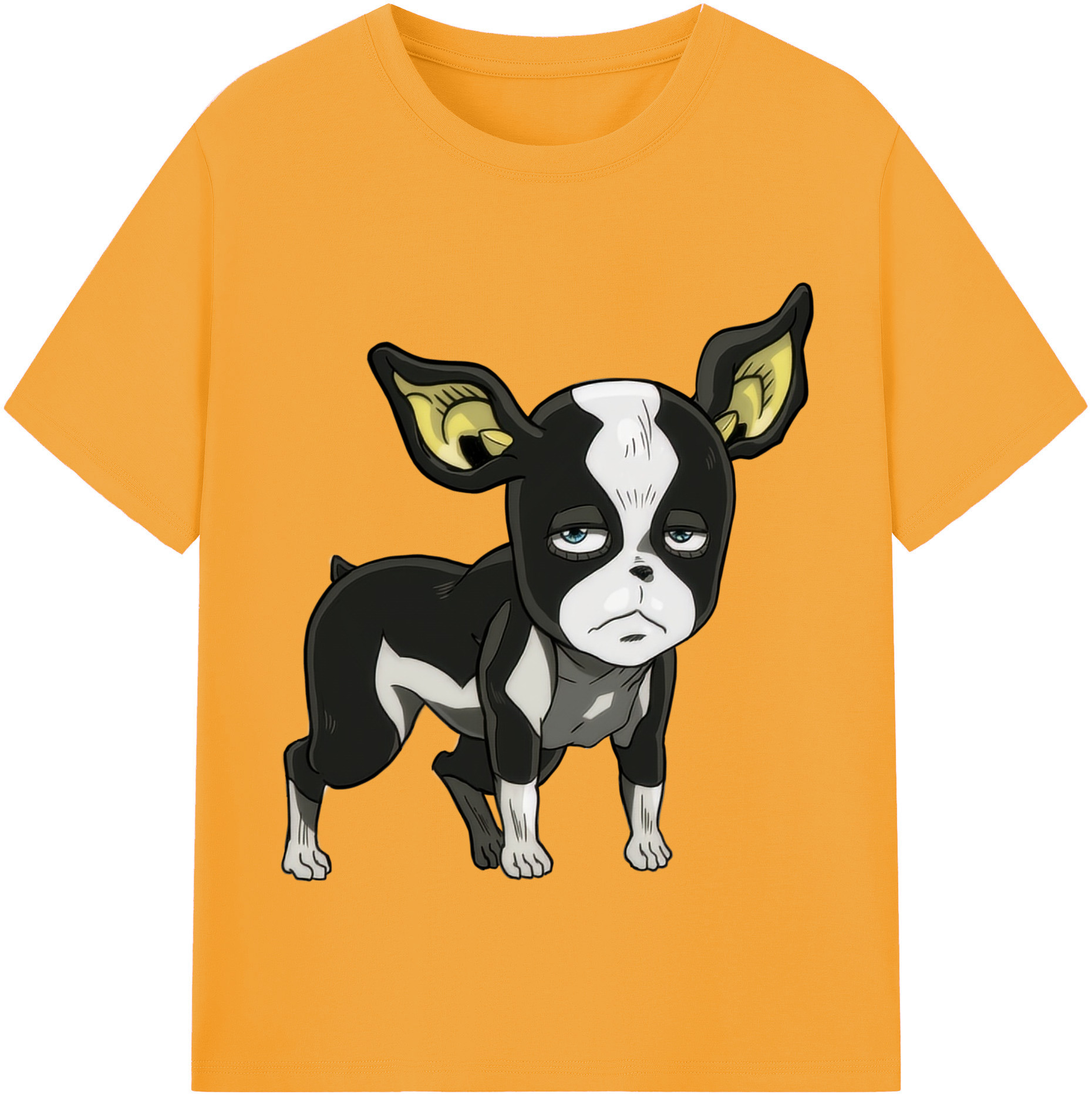 （画像用） ジョジョの奇妙な冒険 イギー JoJo's Bizarre Adventure Iggy 綿100％半袖Tシャツ（フロントプリント）