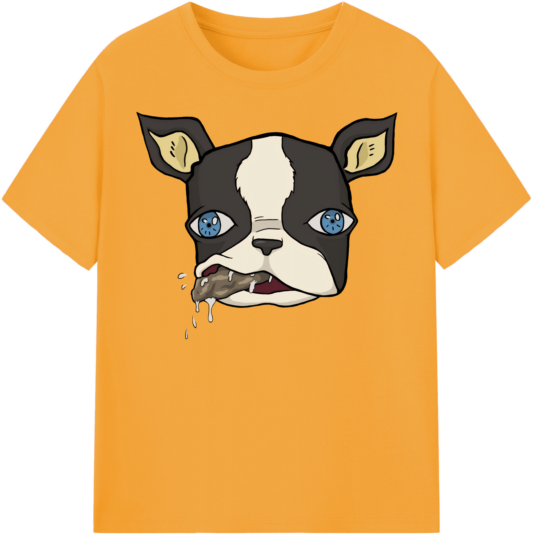 （画像用） ジョジョの奇妙な冒険 イギー JoJo's Bizarre Adventure Iggy 綿100％半袖Tシャツ（フロントプリント）