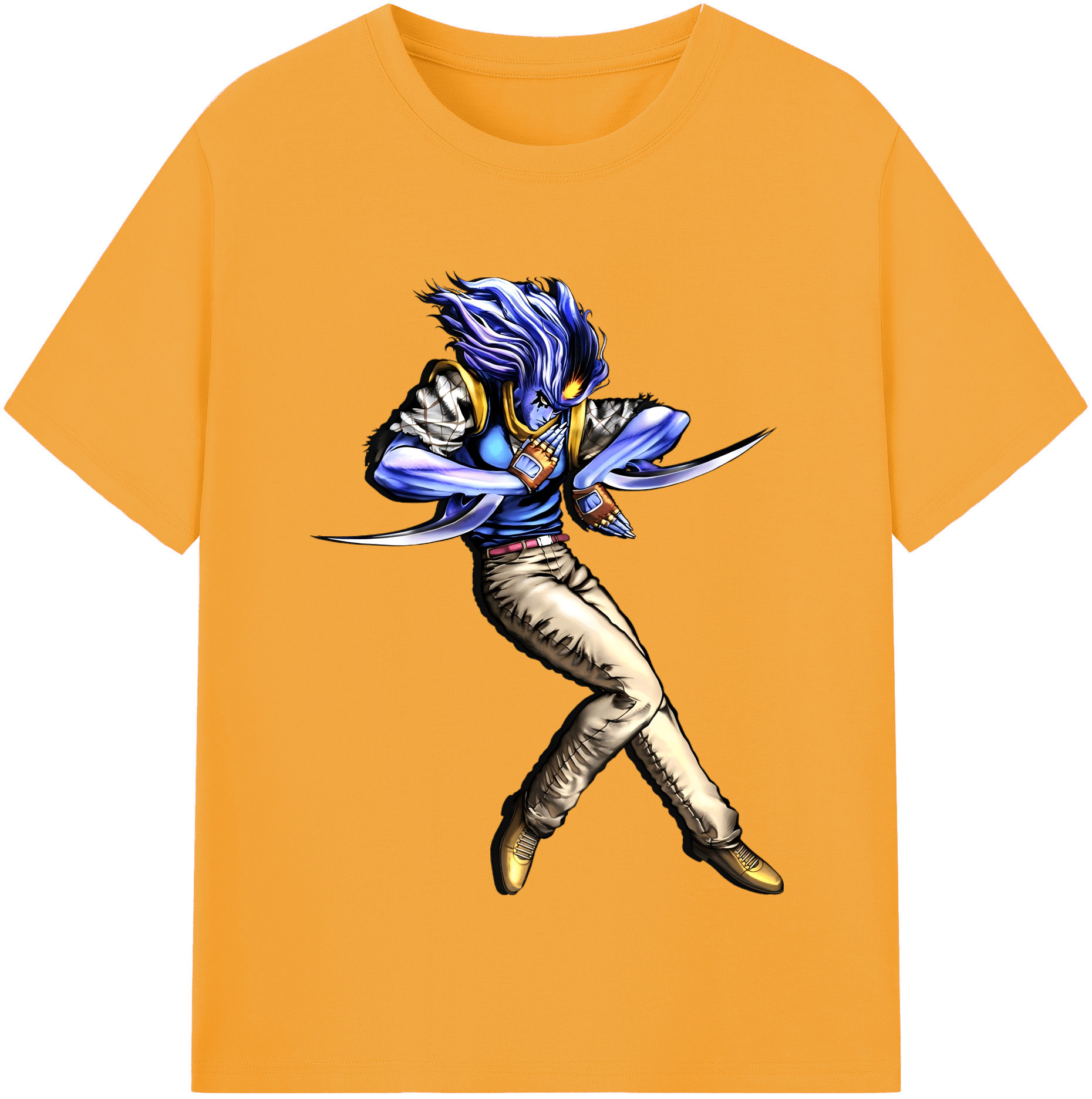 （画像用） ジョジョの奇妙な冒険 JoJo's Bizarre Adventure 綿100％半袖Tシャツ（フロントプリント）