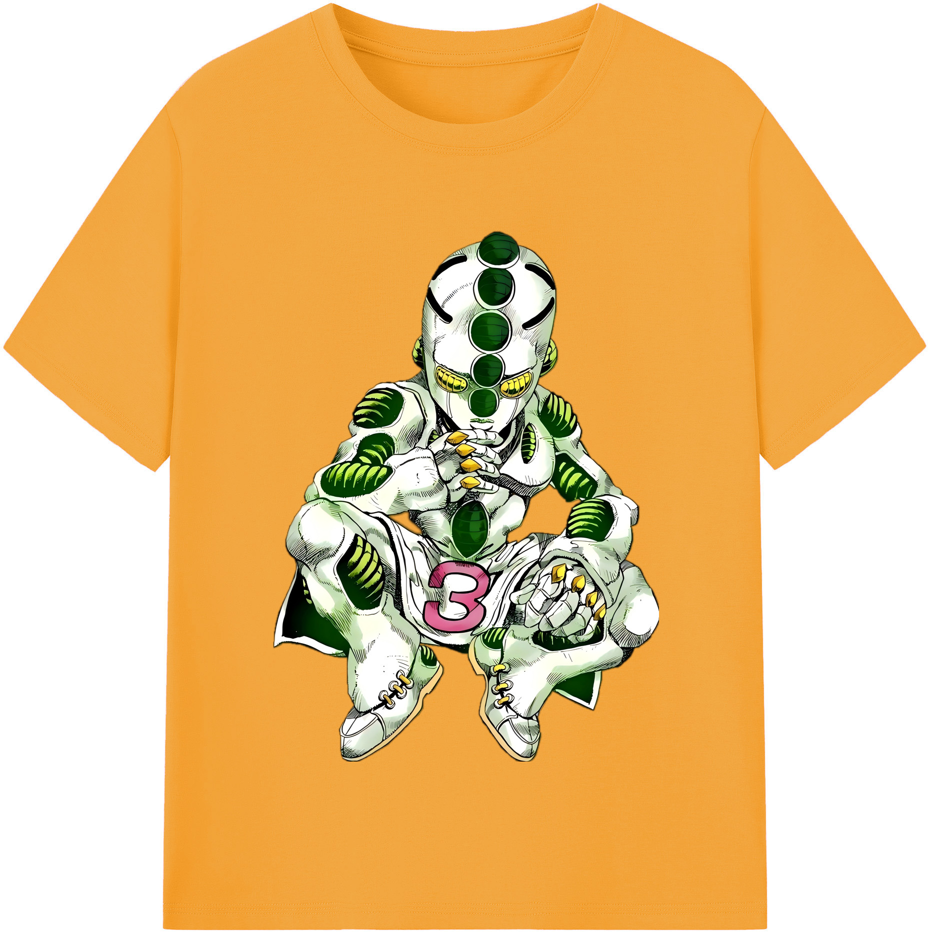 （画像用） ジョジョの奇妙な冒険 広瀨康一 JoJo's Bizarre Adventure Hirose Koichi 綿100％半袖Tシャツ（フロントプリント）