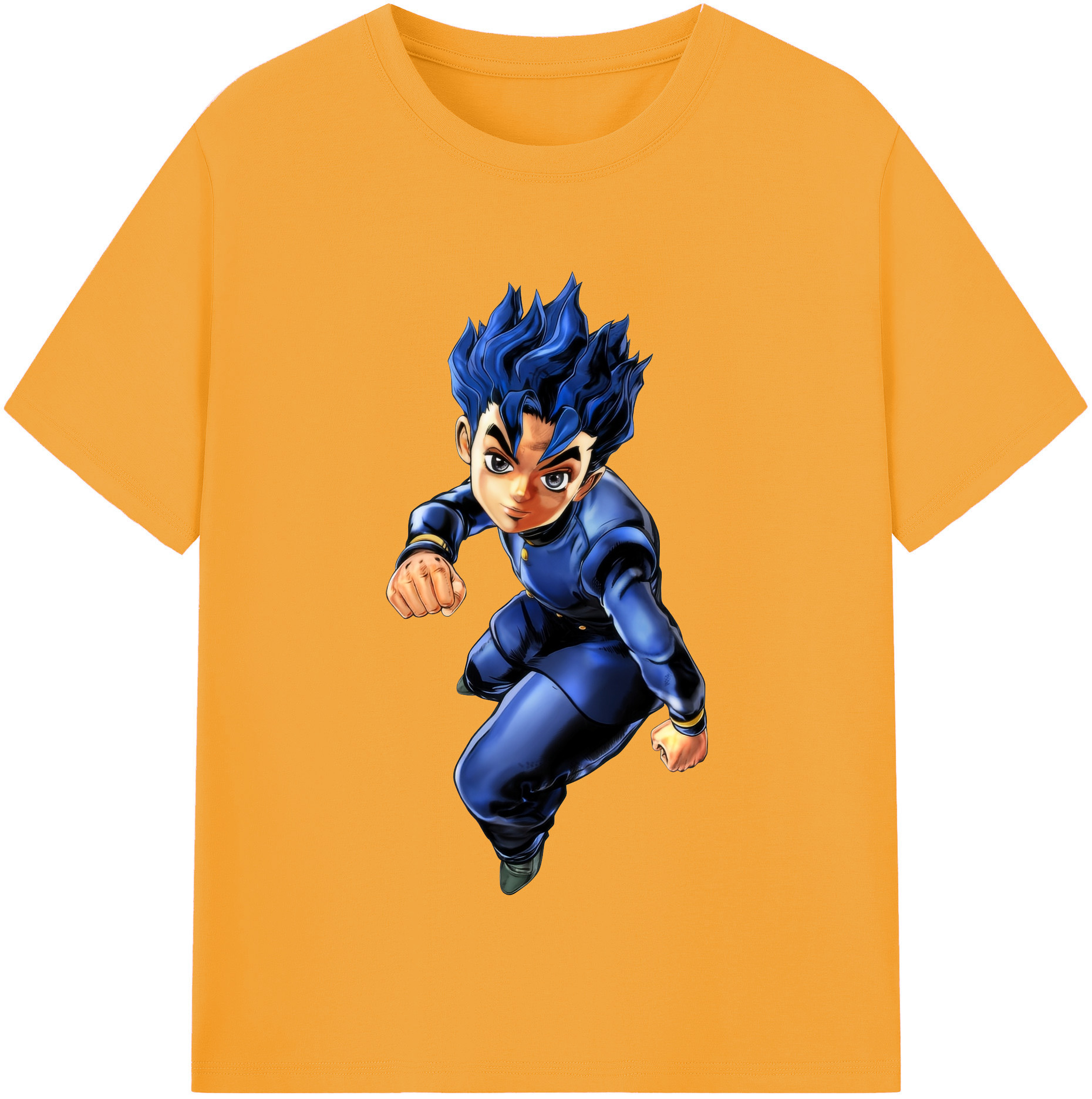 （画像用） ジョジョの奇妙な冒険 広瀨康一 JoJo's Bizarre Adventure Hirose Koichi 綿100％半袖Tシャツ（フロントプリント）