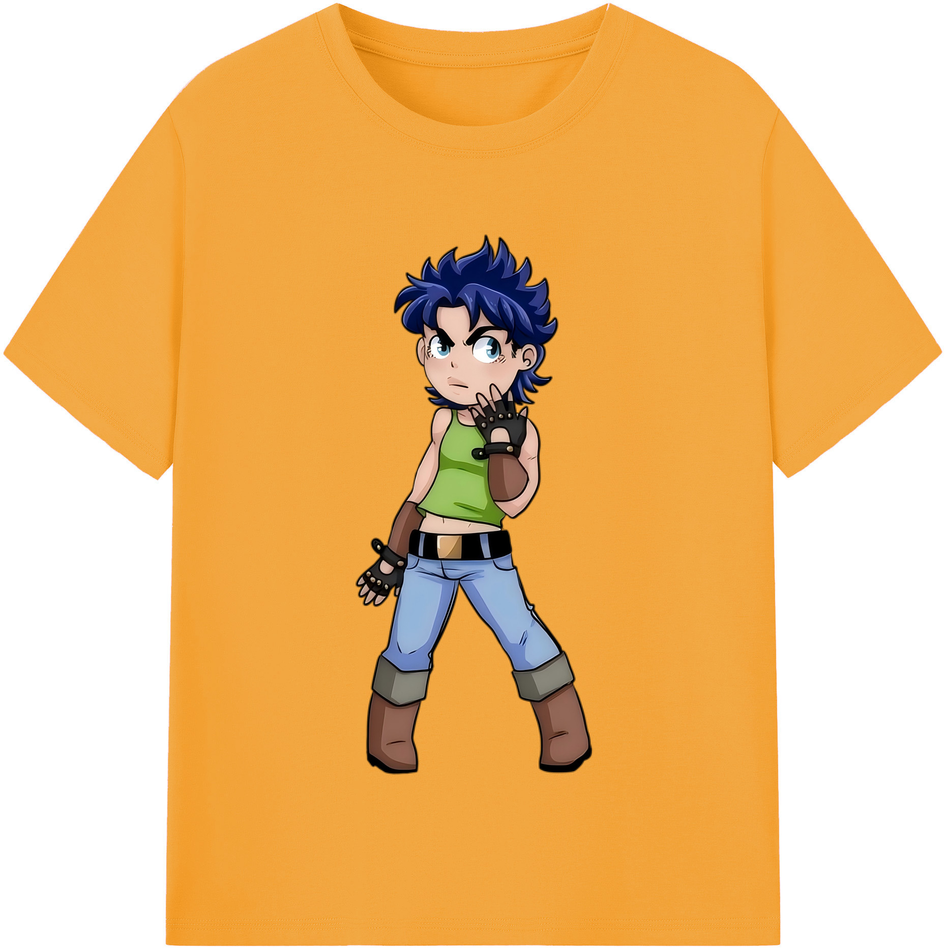（画像用） ジョジョの奇妙な冒険 広瀨康一 JoJo's Bizarre Adventure Hirose Koichi 綿100％半袖Tシャツ（フロントプリント）
