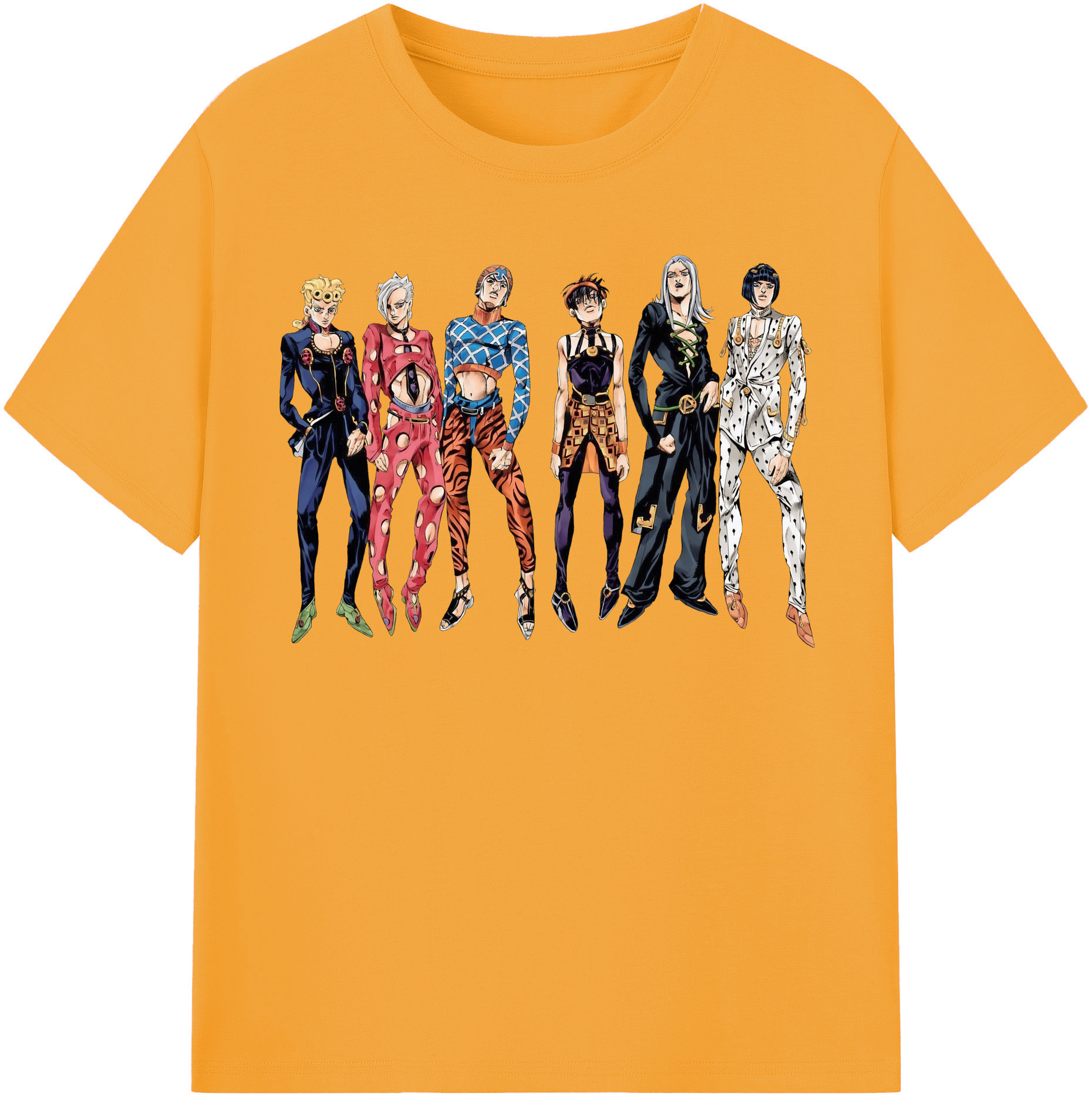 （画像用） ジョジョの奇妙な冒険 JoJo's Bizarre Adventure 綿100％半袖Tシャツ（フロントプリント）