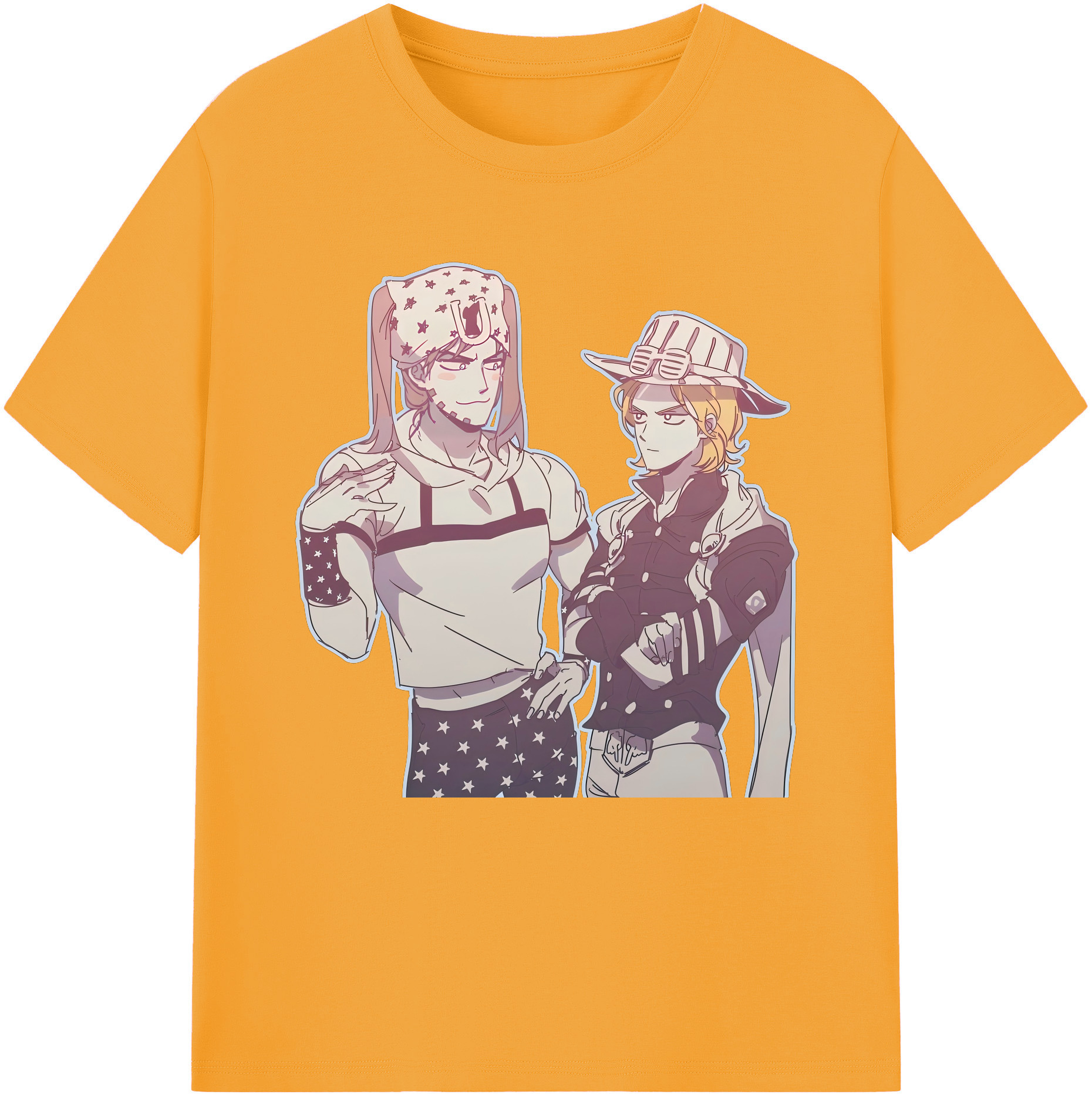 （画像用） ジョジョの奇妙な冒険 JoJo's Bizarre Adventure 綿100％半袖Tシャツ（フロントプリント）