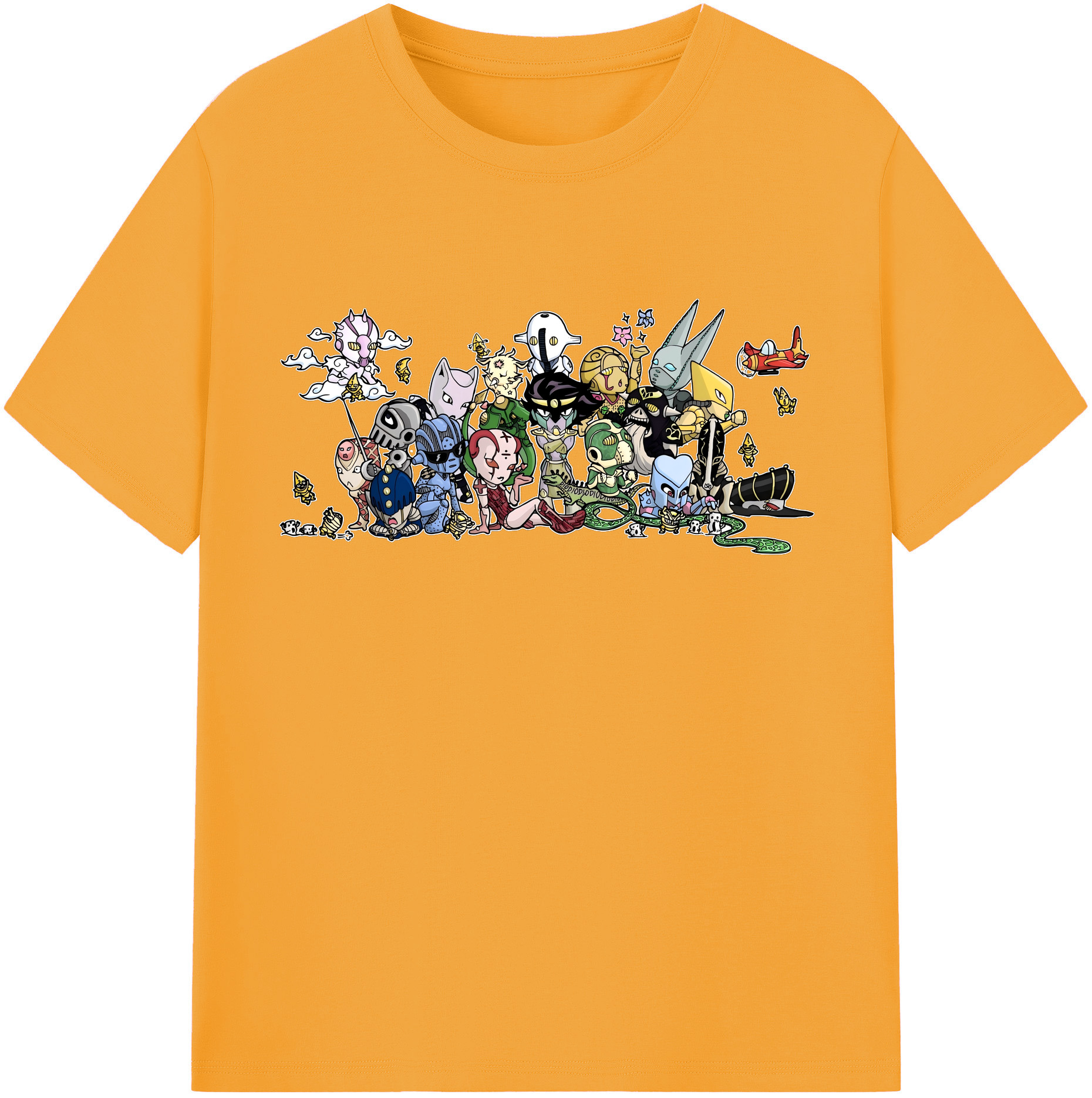 （画像用） ジョジョの奇妙な冒険 JoJo's Bizarre Adventure 綿100％半袖Tシャツ（フロントプリント）