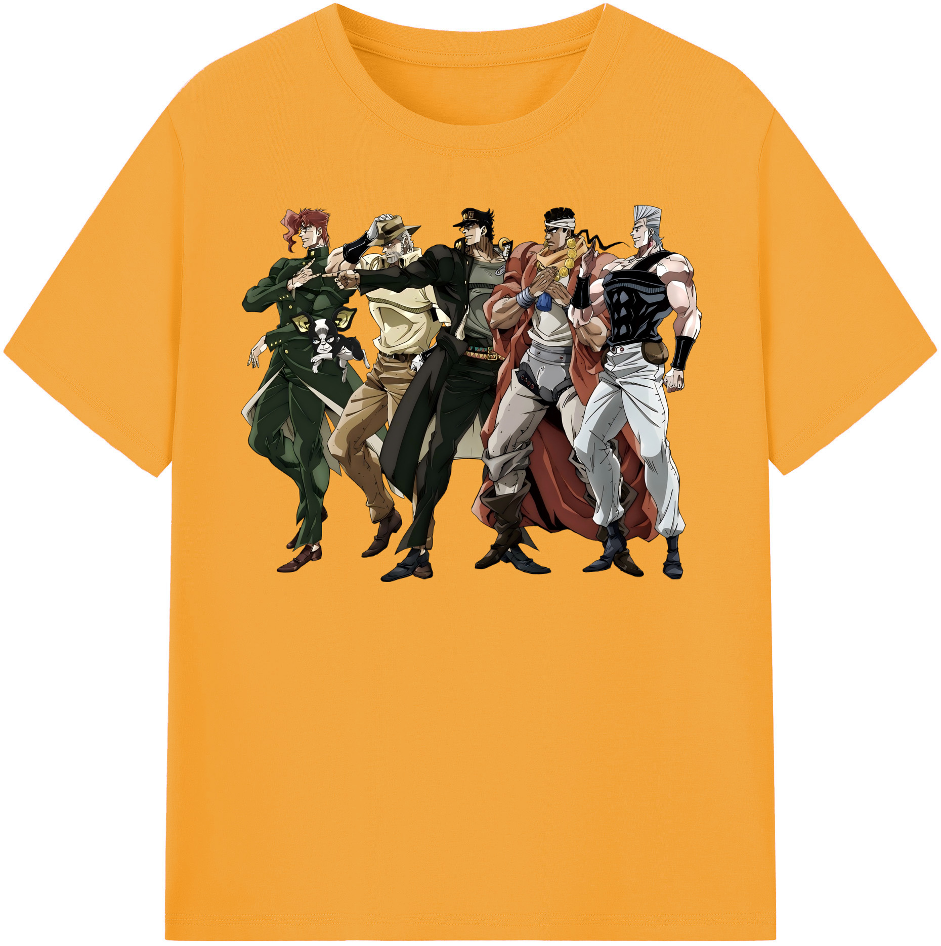 （画像用） ジョジョの奇妙な冒険 JoJo's Bizarre Adventure 綿100％半袖Tシャツ（フロントプリント）