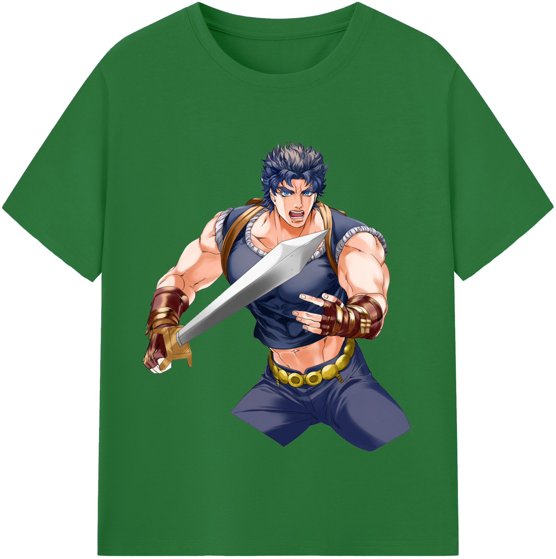 （画像用） ジョジョの奇妙な冒険 /ジョナサン?ジョースター JoJo's Bizarre Adventure Jonathan Joestar 綿100％半袖Tシャツ（フロントプリント）