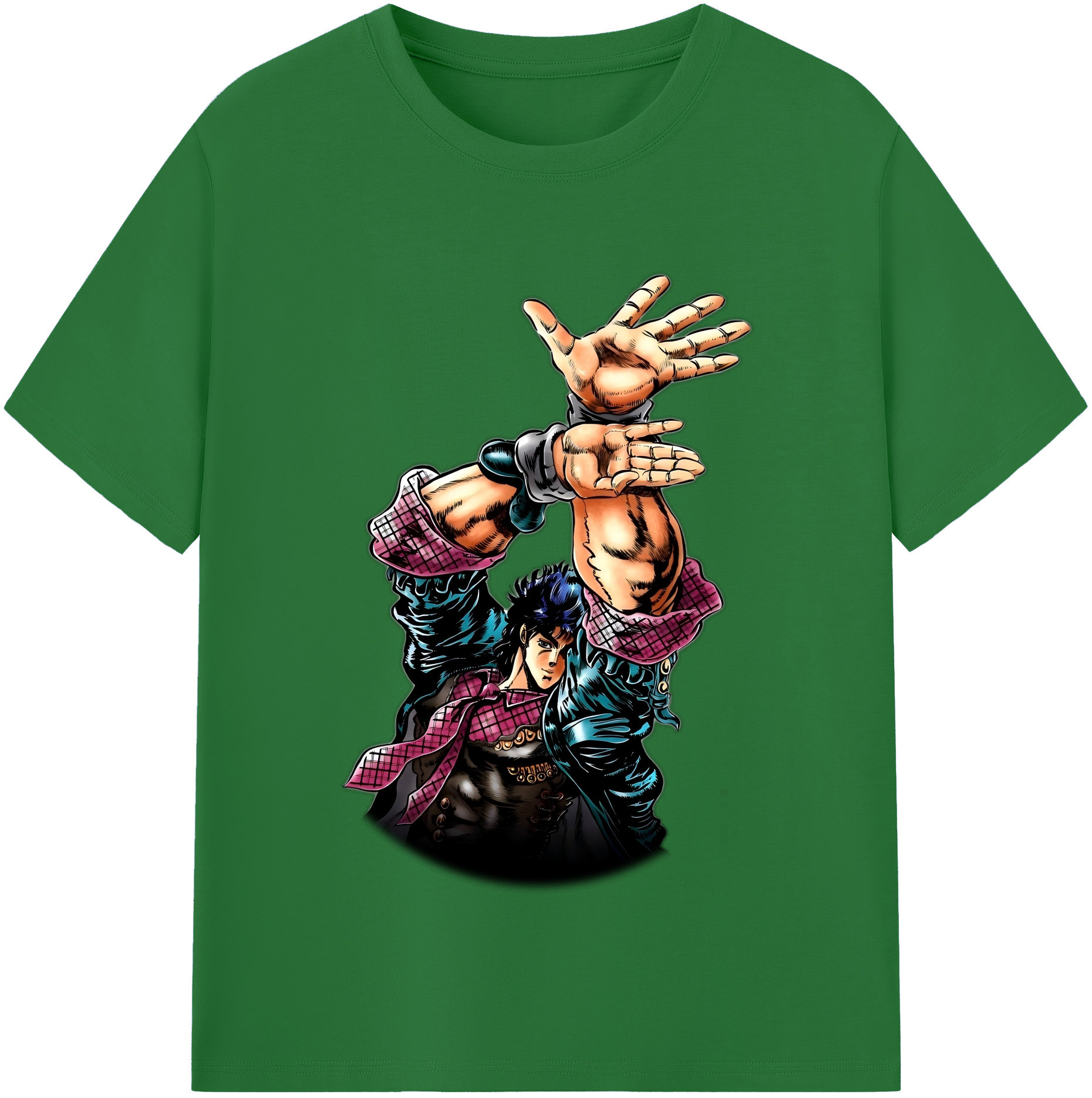 （画像用） ジョジョの奇妙な冒険 /ジョナサン?ジョースター JoJo's Bizarre Adventure Jonathan Joestar 綿100％半袖Tシャツ（フロントプリント）