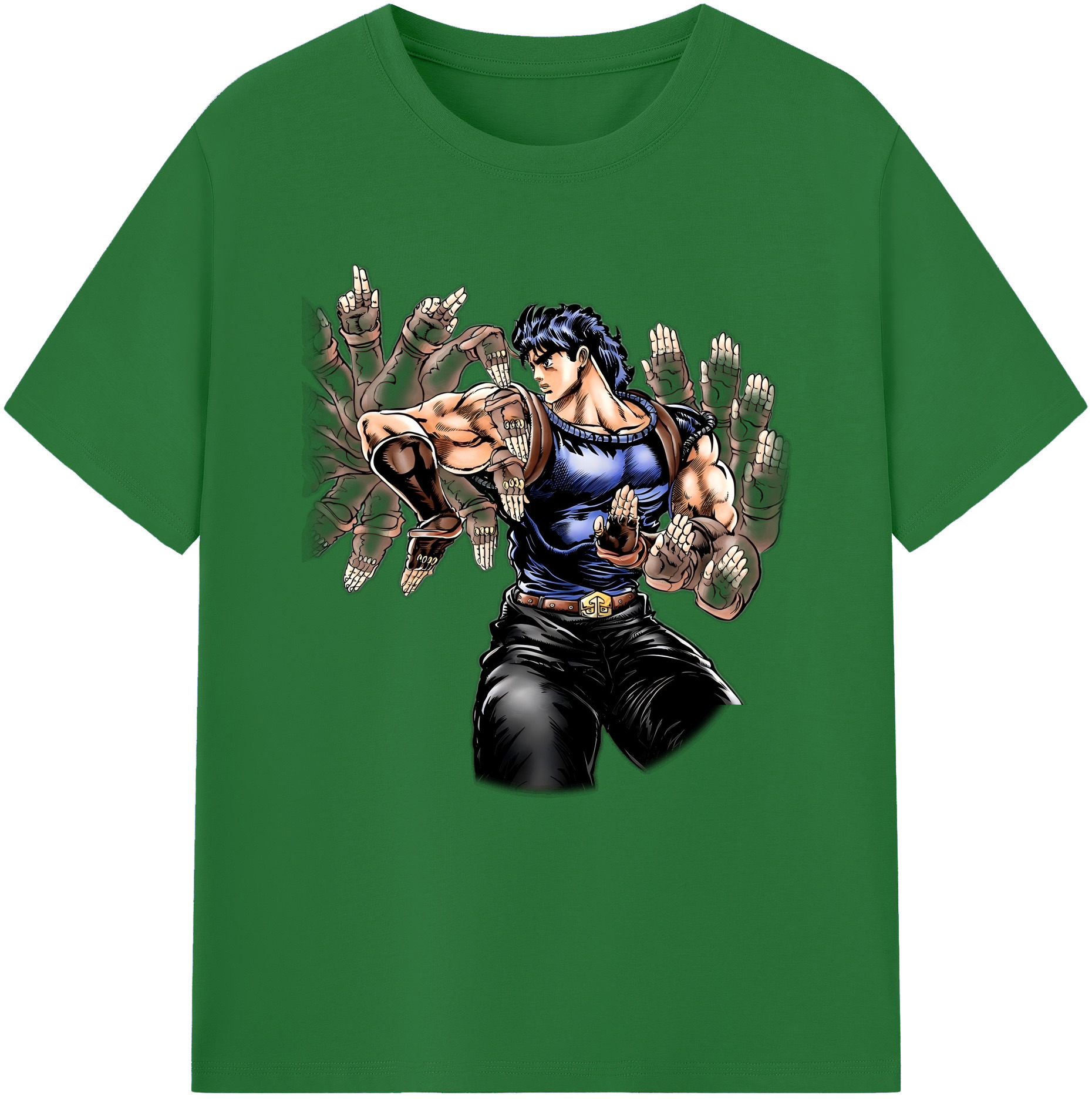 （画像用） ジョジョの奇妙な冒険 /ジョナサン?ジョースター JoJo's Bizarre Adventure Jonathan Joestar 綿100％半袖Tシャツ（フロントプリント）