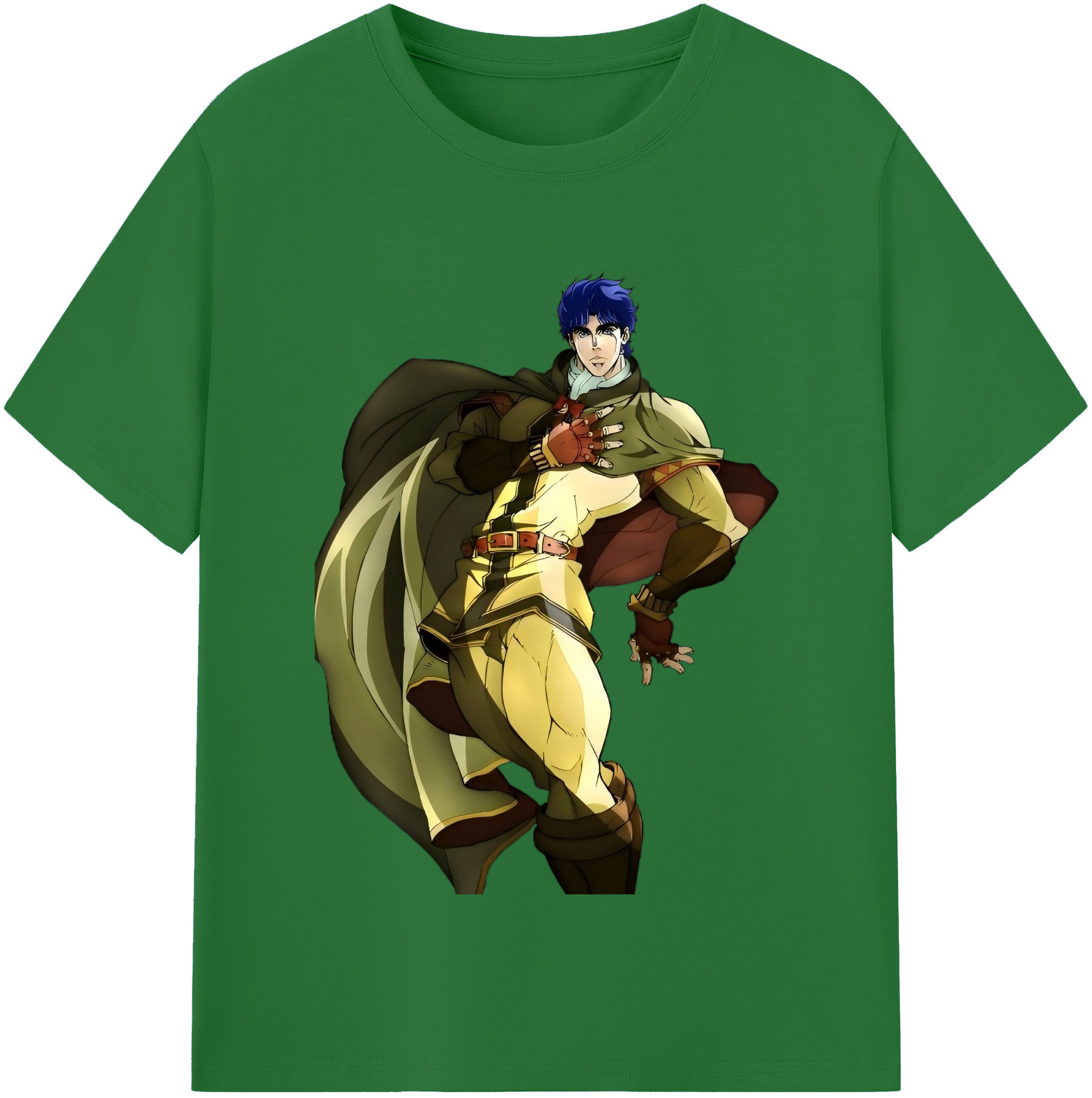 （画像用） ジョジョの奇妙な冒険 /ジョナサン?ジョースター JoJo's Bizarre Adventure Jonathan Joestar 綿100％半袖Tシャツ（フロントプリント）