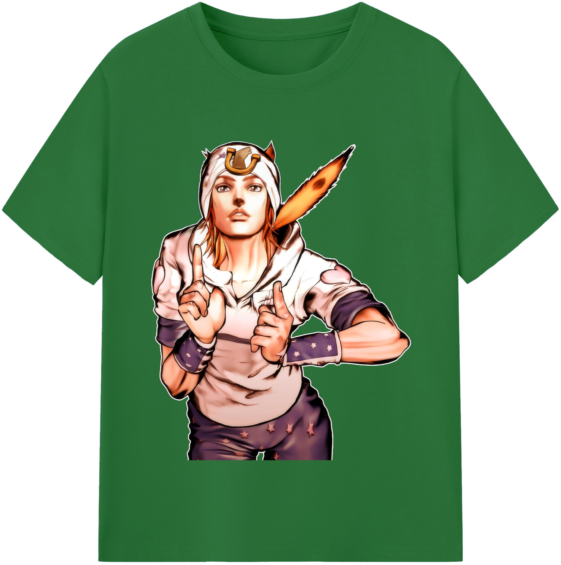 （画像用） ジョジョの奇妙な冒険 ジョナサン?ジョースター JoJo's Bizarre Adventure Jonathan Joestar 綿100％半袖Tシャツ（フロントプリント）