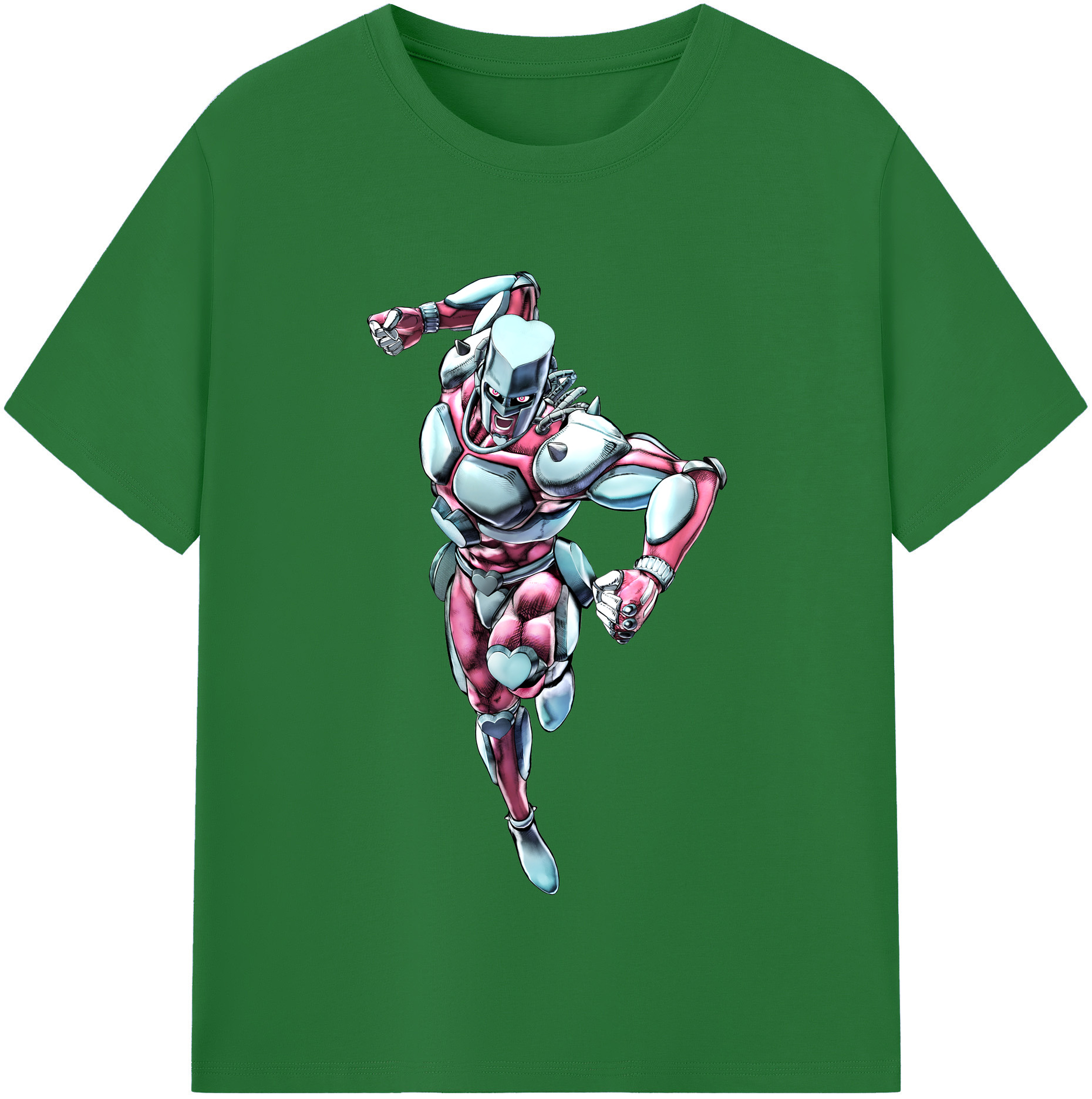 （画像用） ジョジョの奇妙な冒険 ひがしかた じょうすけ JoJo's Bizarre Adventure Higashikata Josuke 綿100％半袖Tシャツ（フロントプリント）