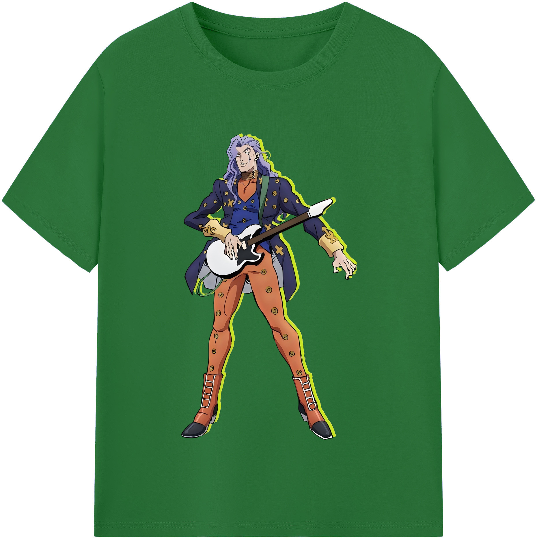 （画像用） ジョジョの奇妙な冒険 おといし あきら JoJo's Bizarre Adventure Akira Otoishi 綿100％半袖Tシャツ（フロントプリント）