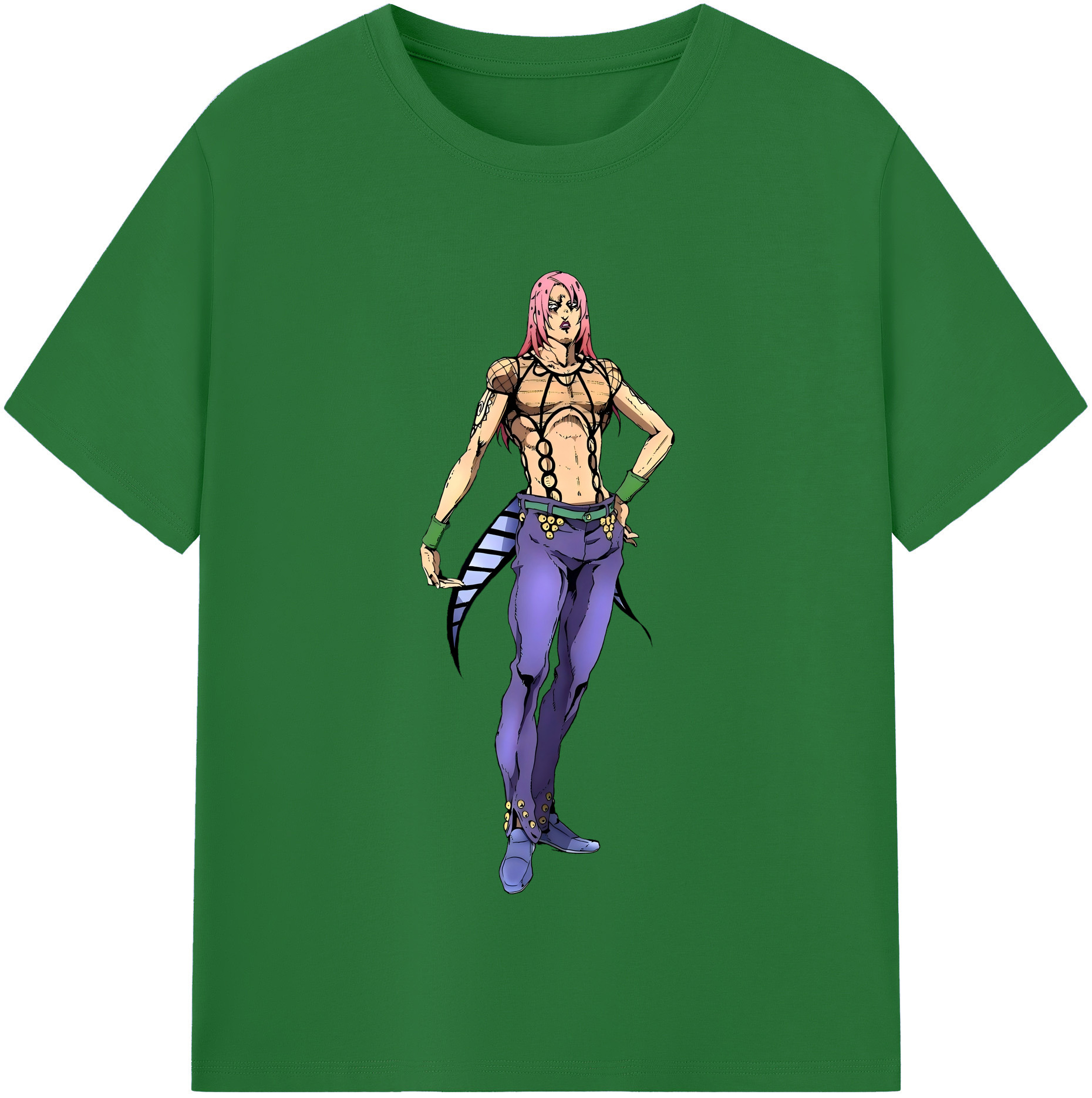 （画像用） ジョジョの奇妙な冒険 ビネガー?ドッピオ JoJo's Bizarre Adventure Vinegar Doppio 綿100％半袖Tシャツ（フロントプリント）