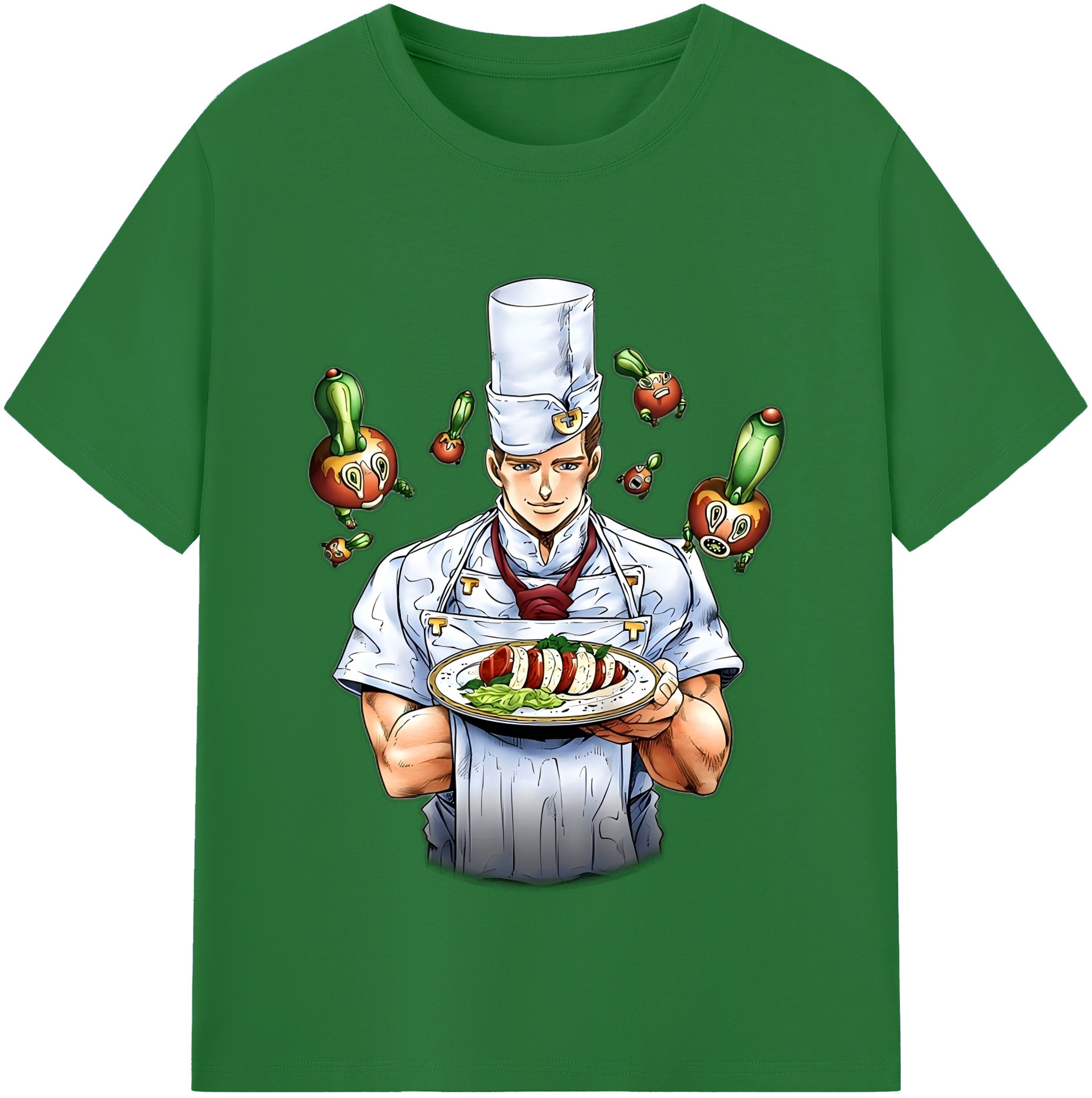 （画像用） ジョジョの奇妙な冒険 Tonio Trussardi JoJo's Bizarre Adventure トニオ?トラッサルディ 綿100％半袖Tシャツ（フロントプリント）