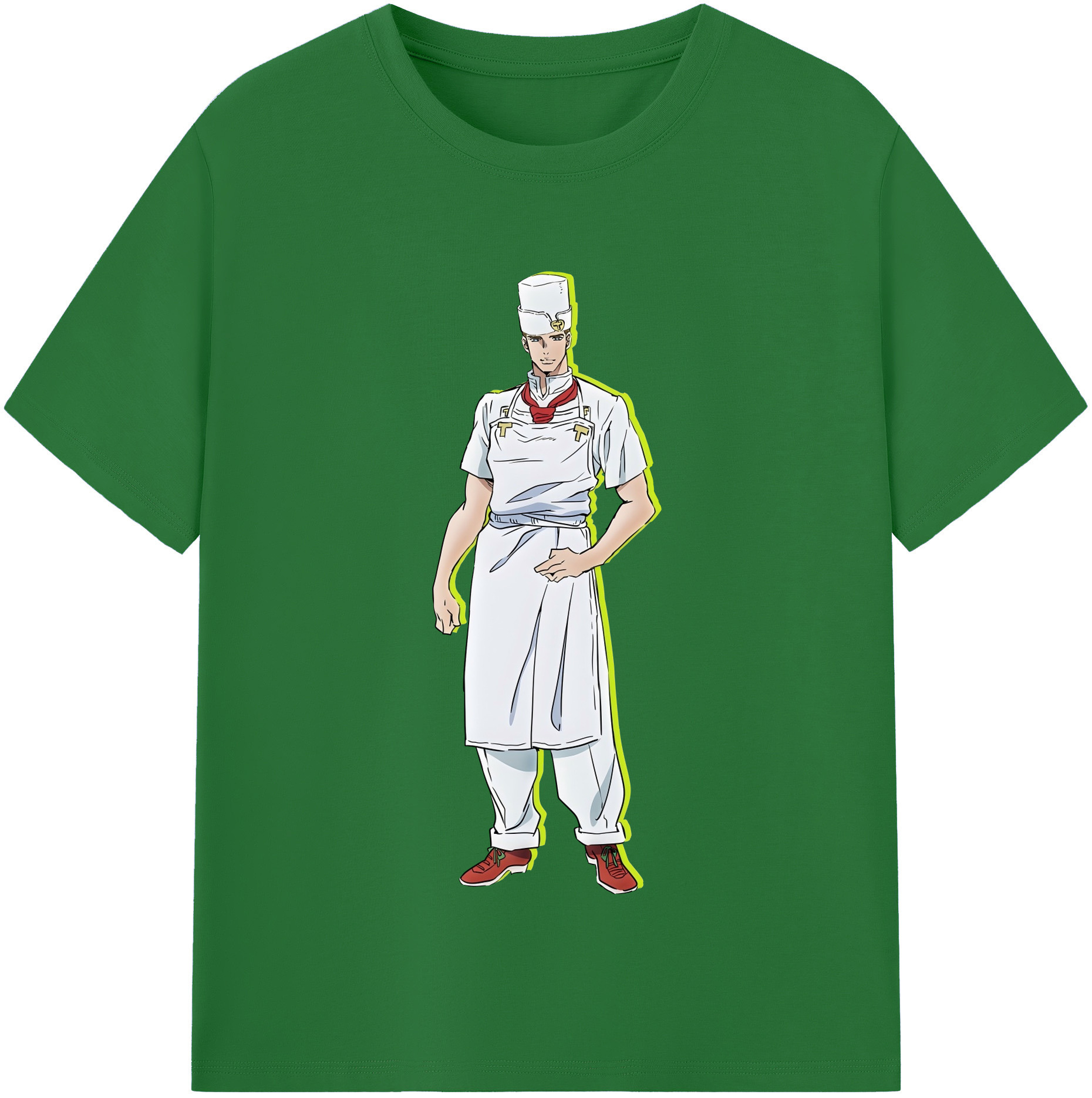 （画像用） ジョジョの奇妙な冒険 Tonio Trussardi JoJo's Bizarre Adventure トニオ?トラッサルディ 綿100％半袖Tシャツ（フロントプリント）