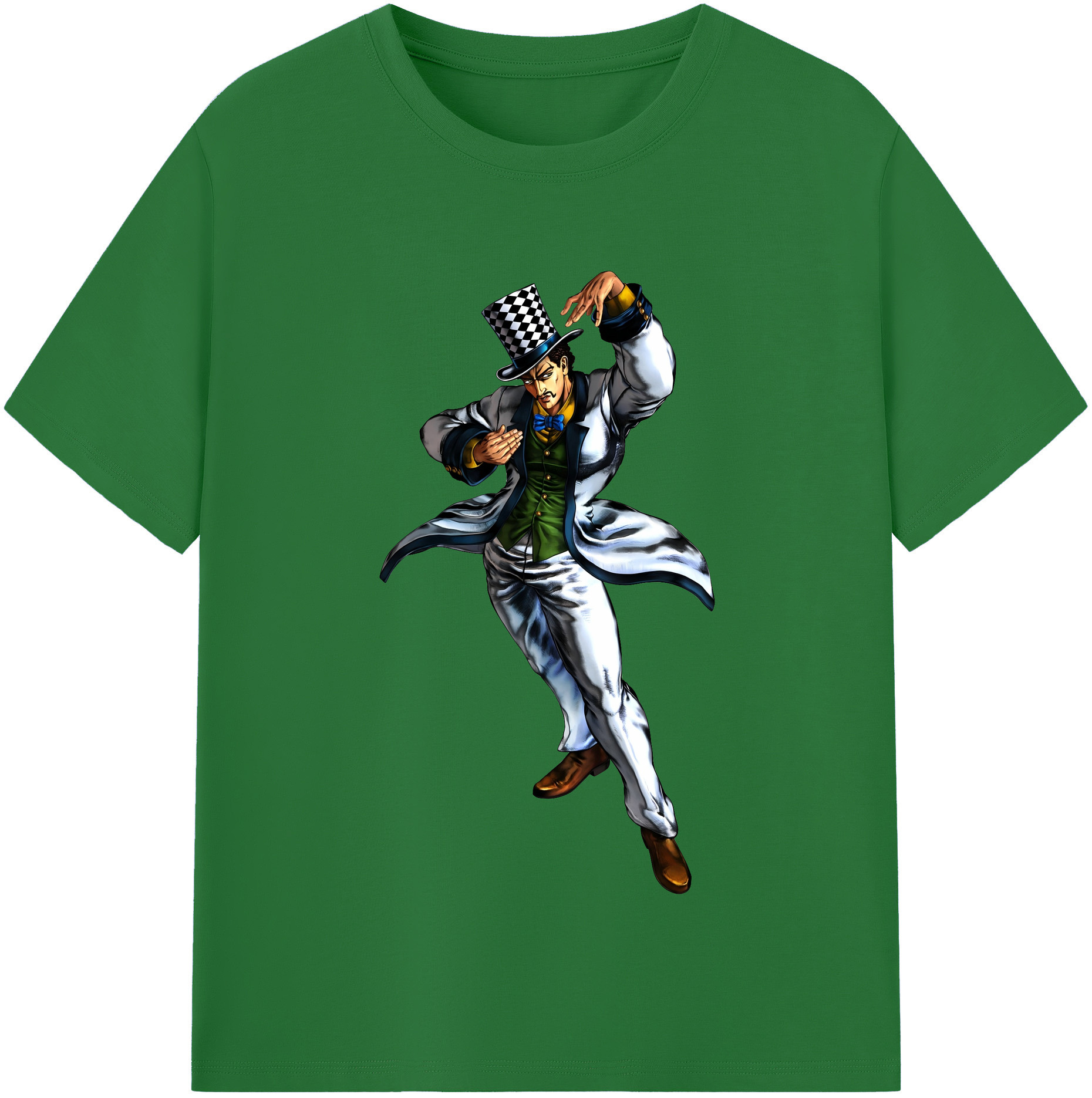 （画像用） ジョジョの奇妙な冒険 ウィル?アントニオ?ツェペリ JoJo's Bizarre Adventure Will Anthonio Zeppeli 綿100％半袖Tシャツ（フロントプリント）