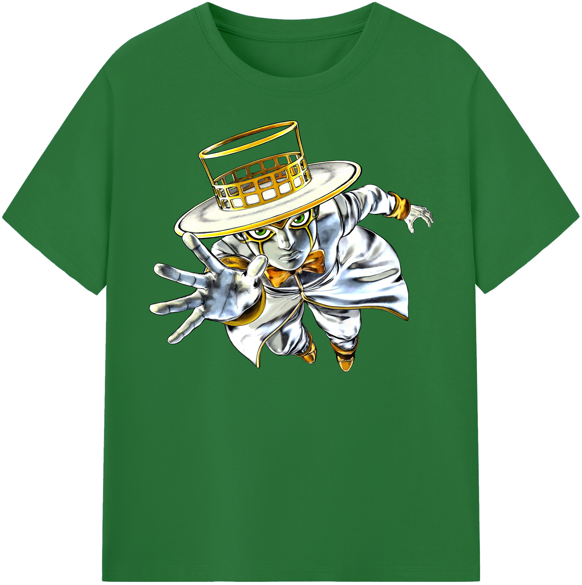 （画像用） ジョジョの奇妙な冒険 岸辺 露伴（きしべ ろはん） JoJo's Bizarre Adventure Rohan Kishibe 綿100％半袖Tシャツ（フロントプリント）