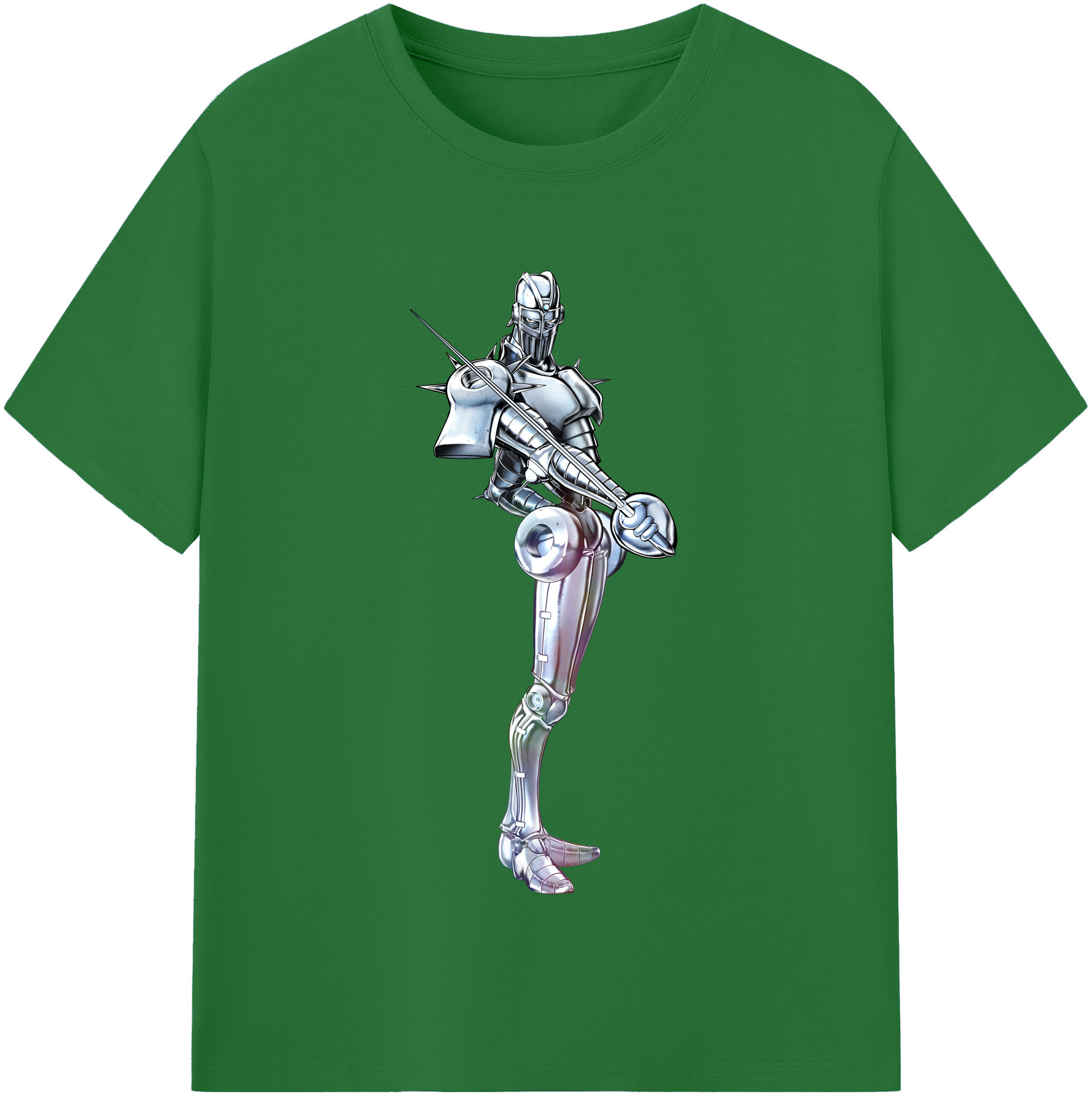 （画像用） ジョジョの奇妙な冒険 ジャン＝ピエール?ポルナレフ JoJo's Bizarre Adventure Jan Pierre Polnareff 綿100％半袖Tシャツ（フロントプリント）