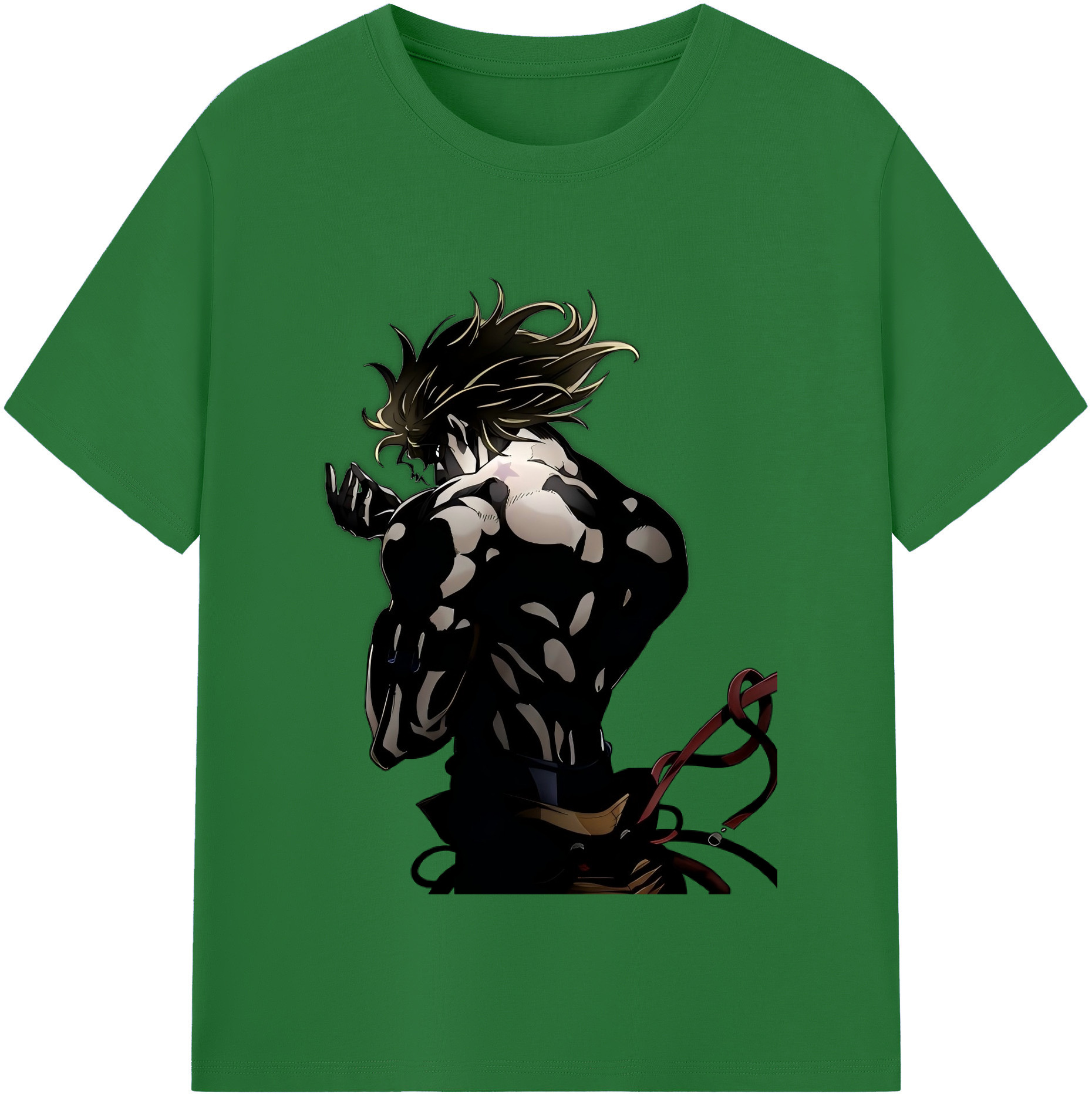 （画像用） ジョジョの奇妙な冒険 ディオ?ブランドー JoJo's Bizarre Adventure Dio Brando 綿100％半袖Tシャツ（フロントプリント）