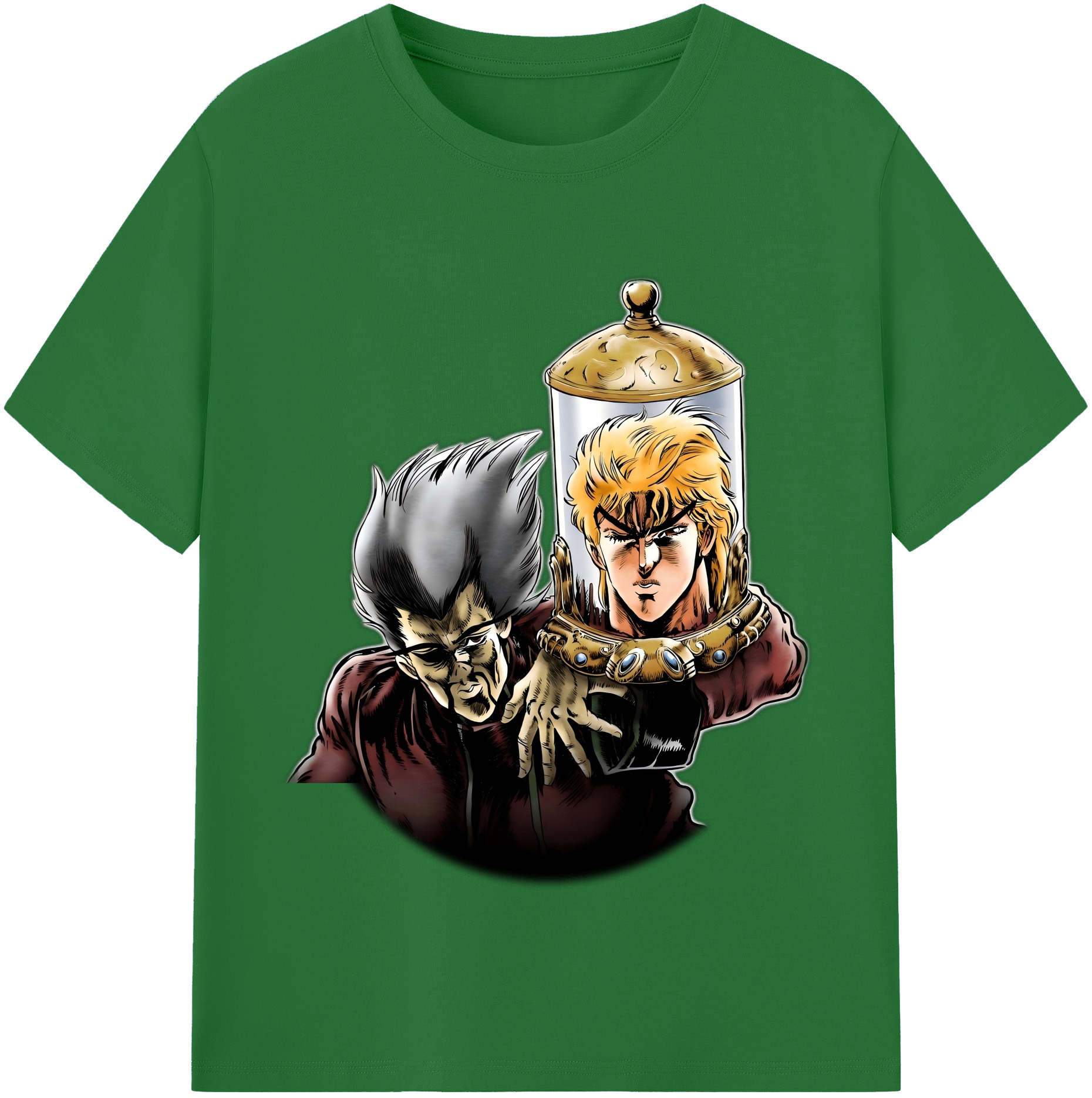 （画像用） ジョジョの奇妙な冒険 ディオ?ブランドー JoJo's Bizarre Adventure Dio Brando 綿100％半袖Tシャツ（フロントプリント）