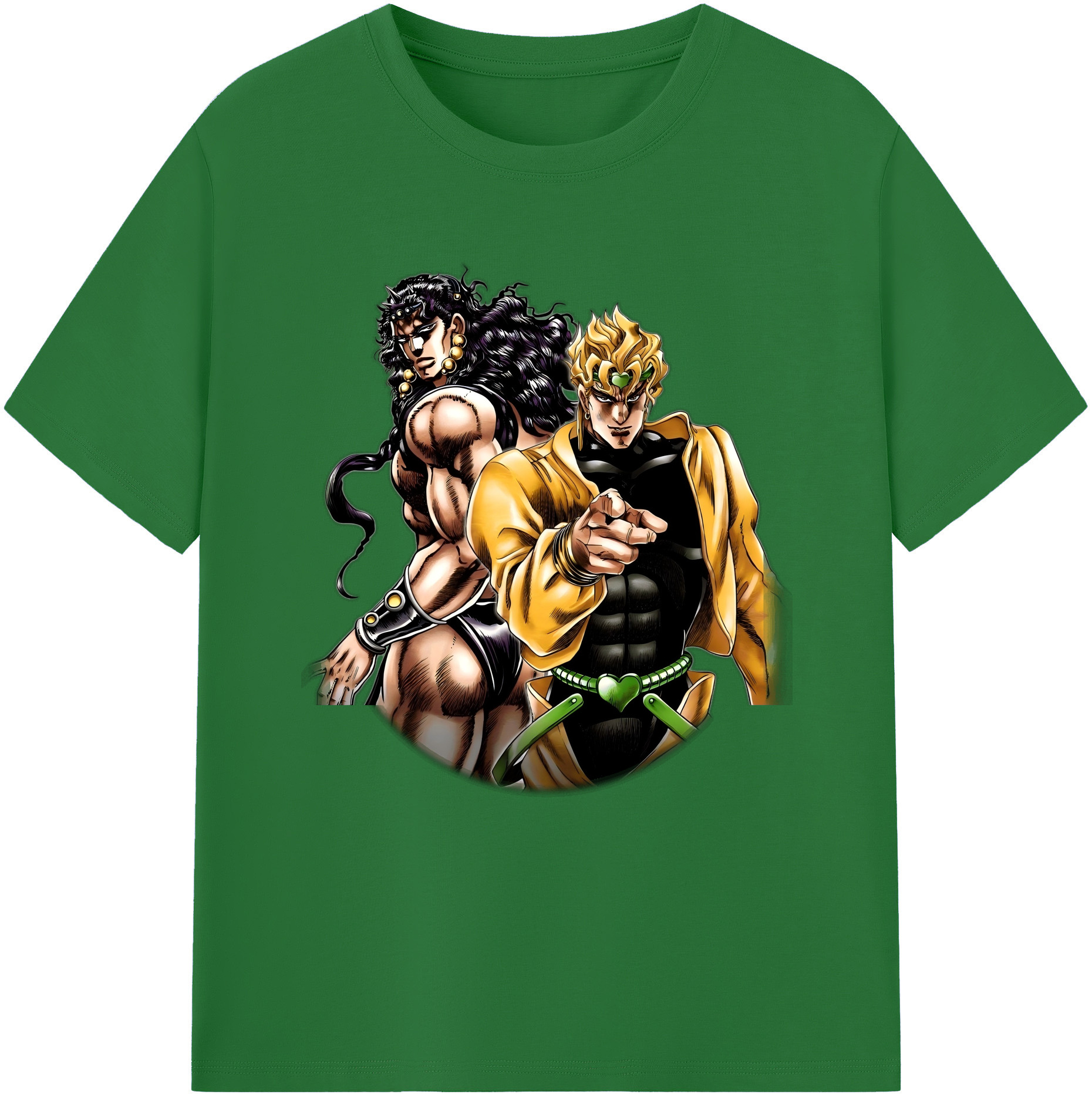 （画像用） ジョジョの奇妙な冒険 ディオ?ブランドー JoJo's Bizarre Adventure Dio Brando 綿100％半袖Tシャツ（フロントプリント）
