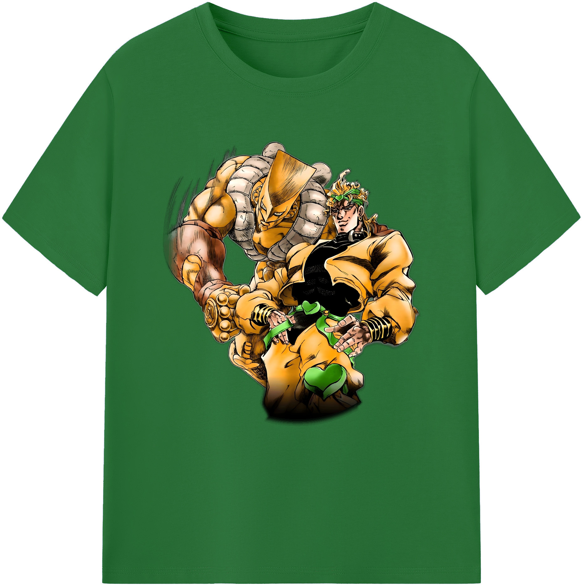 （画像用） ジョジョの奇妙な冒険 ディオ?ブランドー JoJo's Bizarre Adventure Dio Brando 綿100％半袖Tシャツ（フロントプリント）