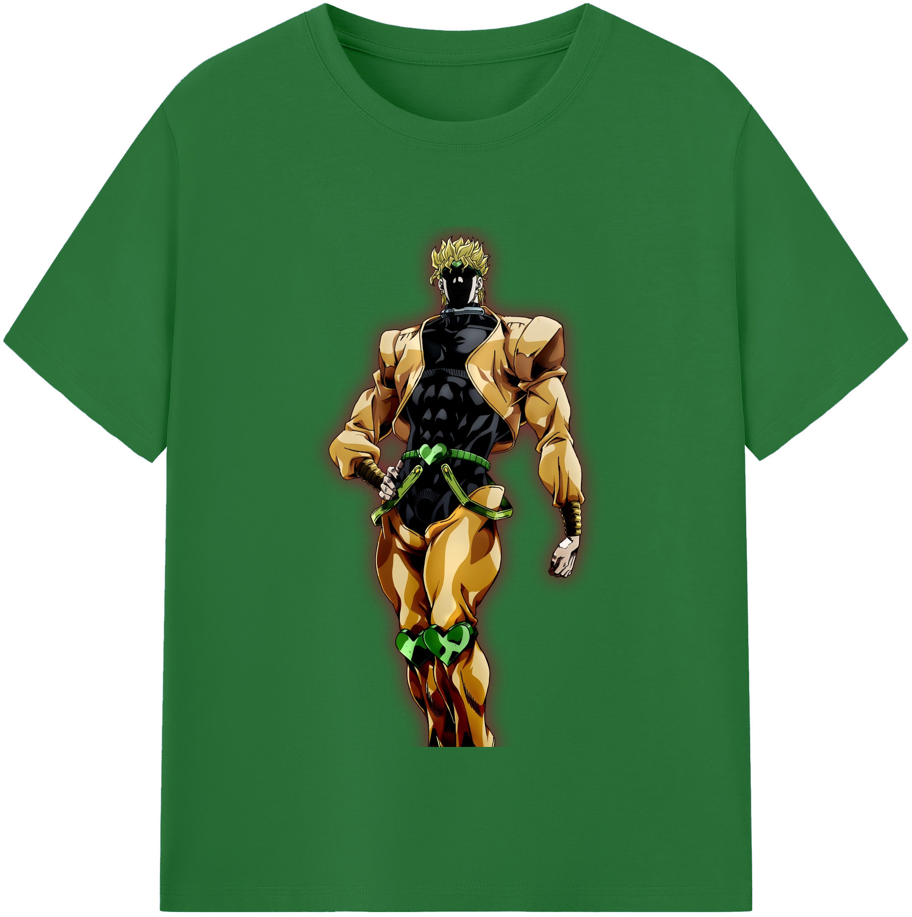 （画像用） ジョジョの奇妙な冒険 ディオ?ブランドー JoJo's Bizarre Adventure Dio Brando 綿100％半袖Tシャツ（フロントプリント）
