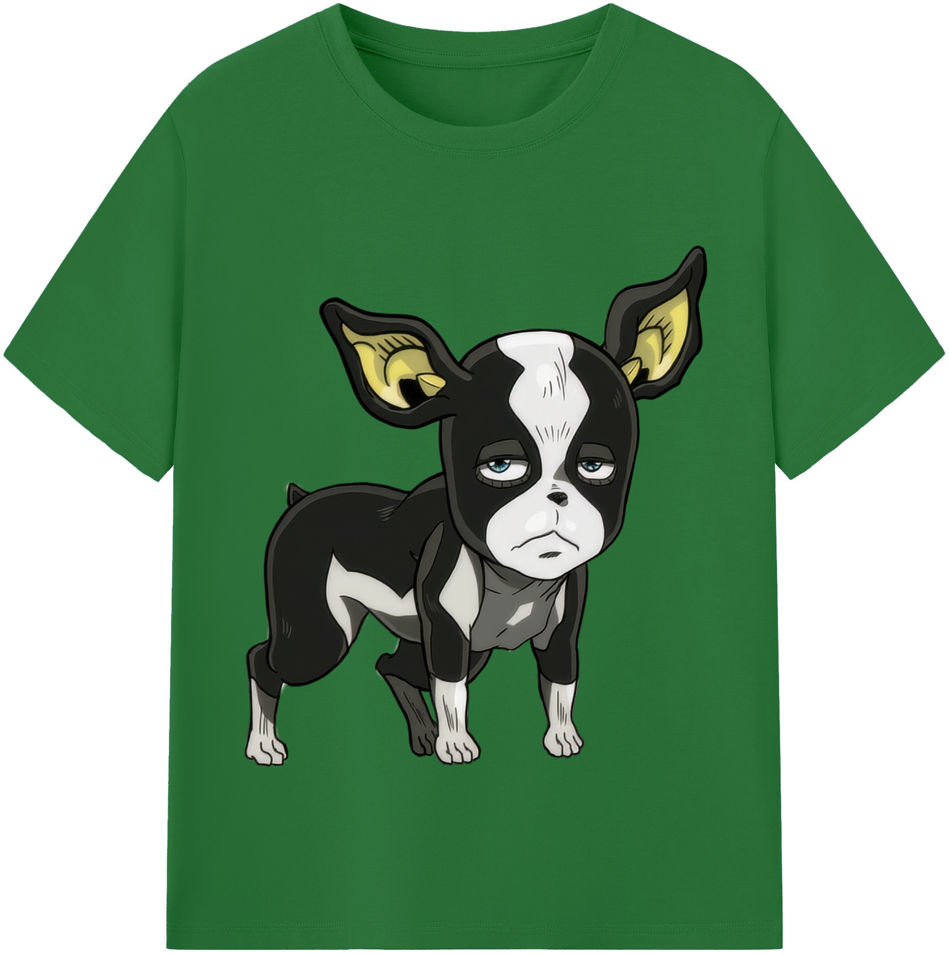 （画像用） ジョジョの奇妙な冒険 イギー JoJo's Bizarre Adventure Iggy 綿100％半袖Tシャツ（フロントプリント）