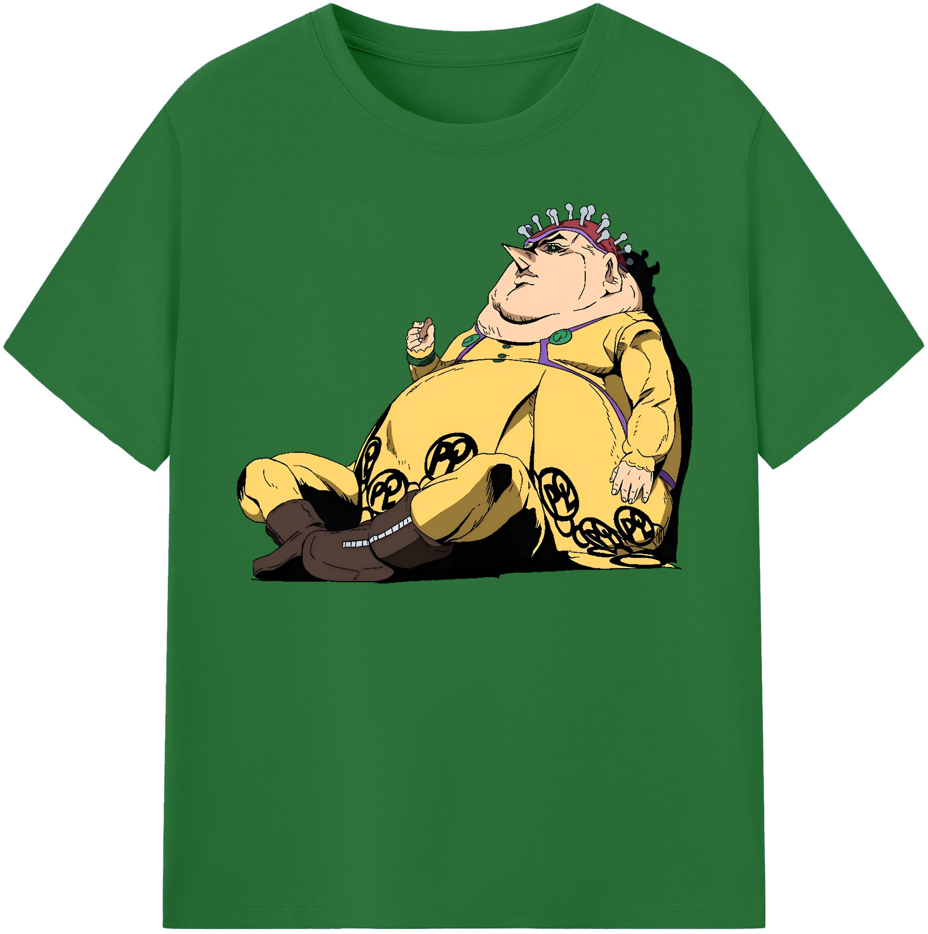（画像用） ジョジョの奇妙な冒険 ポルポ JoJo's Bizarre Adventure Polpo 綿100％半袖Tシャツ（フロントプリント）